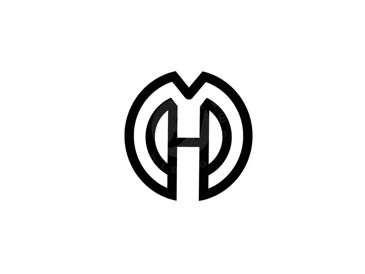 MH Or Hm Monogram Letter Logo - Logo Logo design by Eka Eka for sale on Highlogo