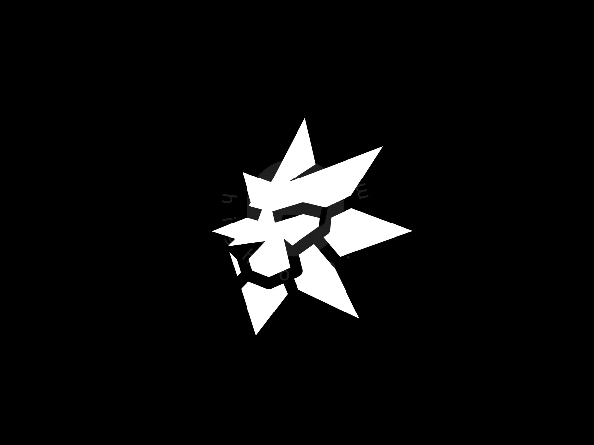 Modern Geometric Star Lion Logo - preview 1