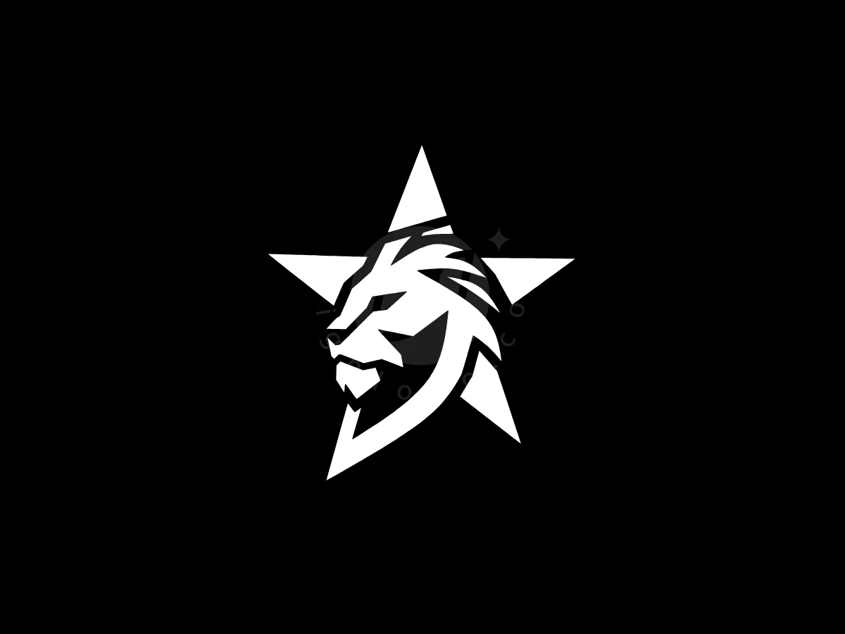 Five Star Lion Logo - Animal Logo design by Eka Eka for sale on Highlogo