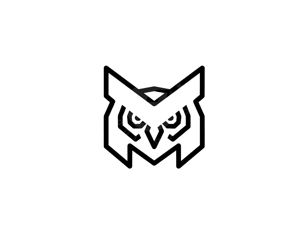 Modern Style Owl Logo - preview 1