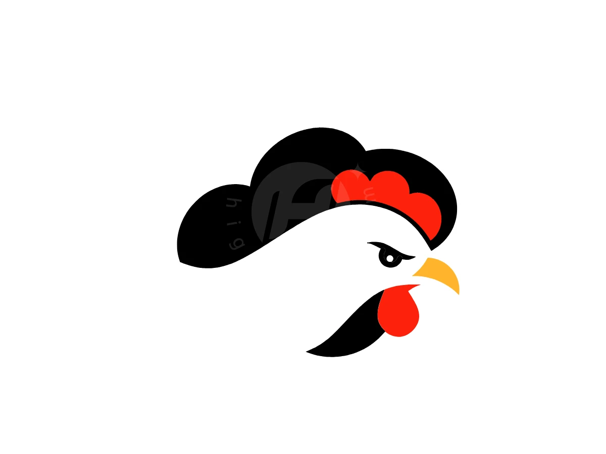 Chicken Negative Space Cloud Logo - Animal Logo design by Eka Eka for sale on Highlogo