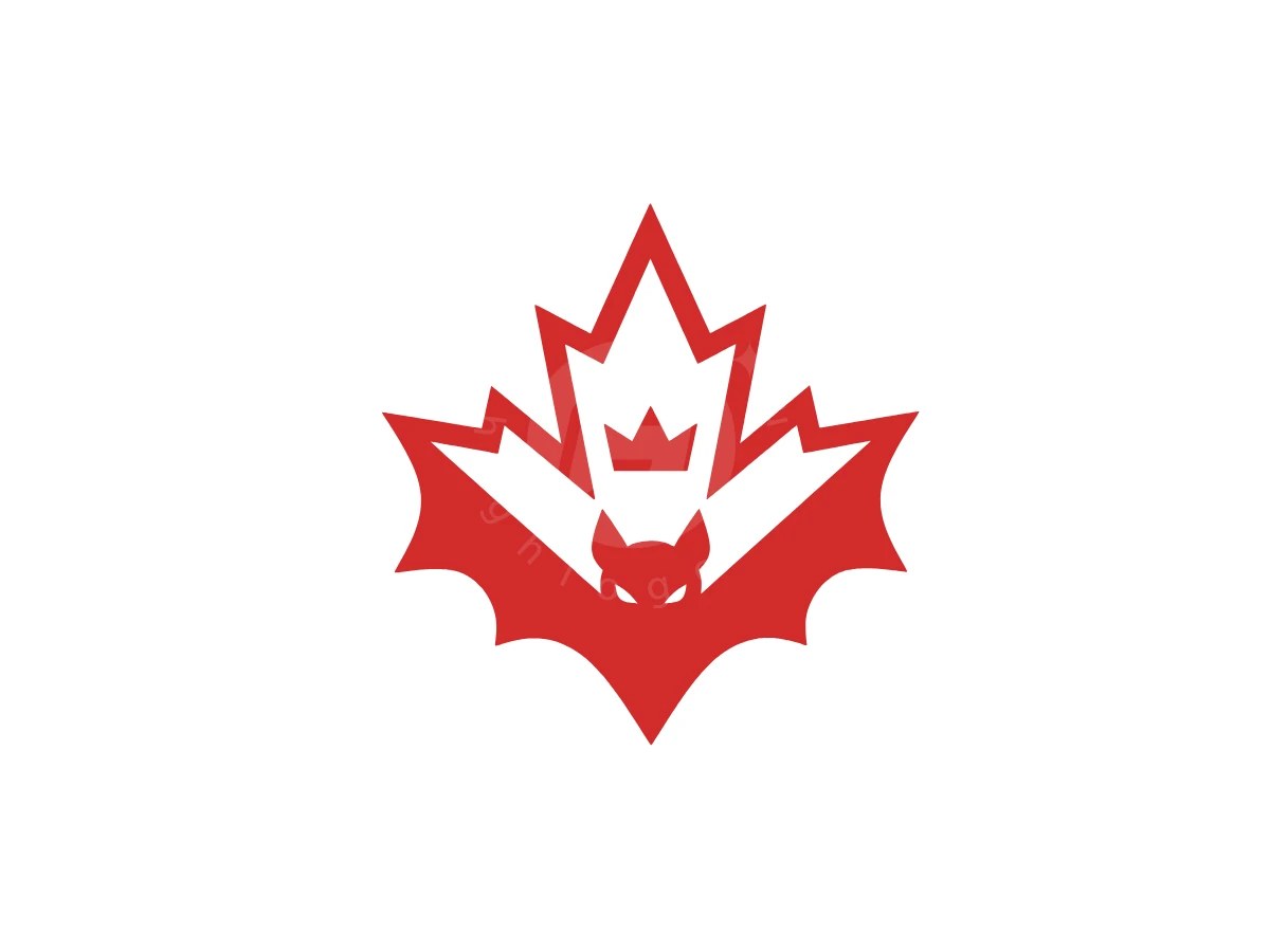 Strong Bat Maple Leaf Logo - preview 1