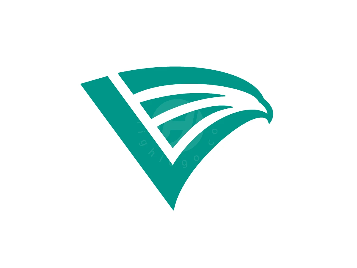Minimalist Logo Of The Valkon Bird Letter V - Minimalist Logo design by Eka Eka for sale on Highlogo