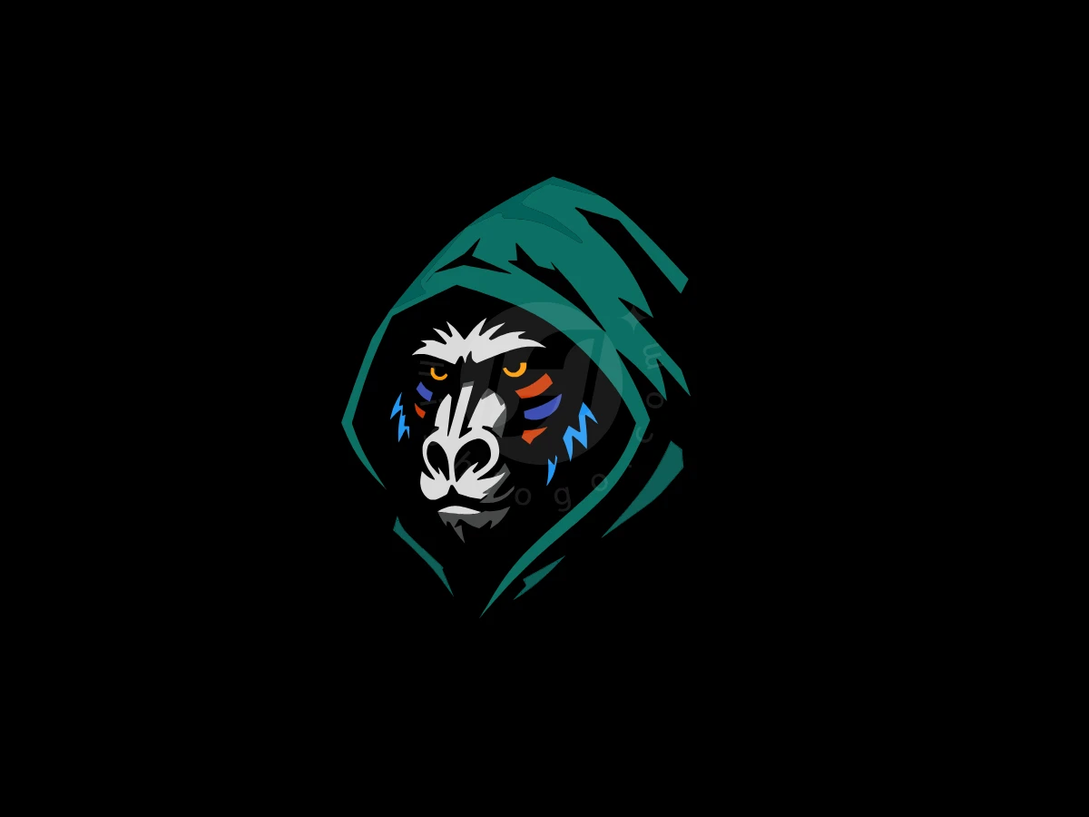 Strong Colorful Gorilla Logo Hoodie - Animal Logo design by Eka Eka for sale on Highlogo