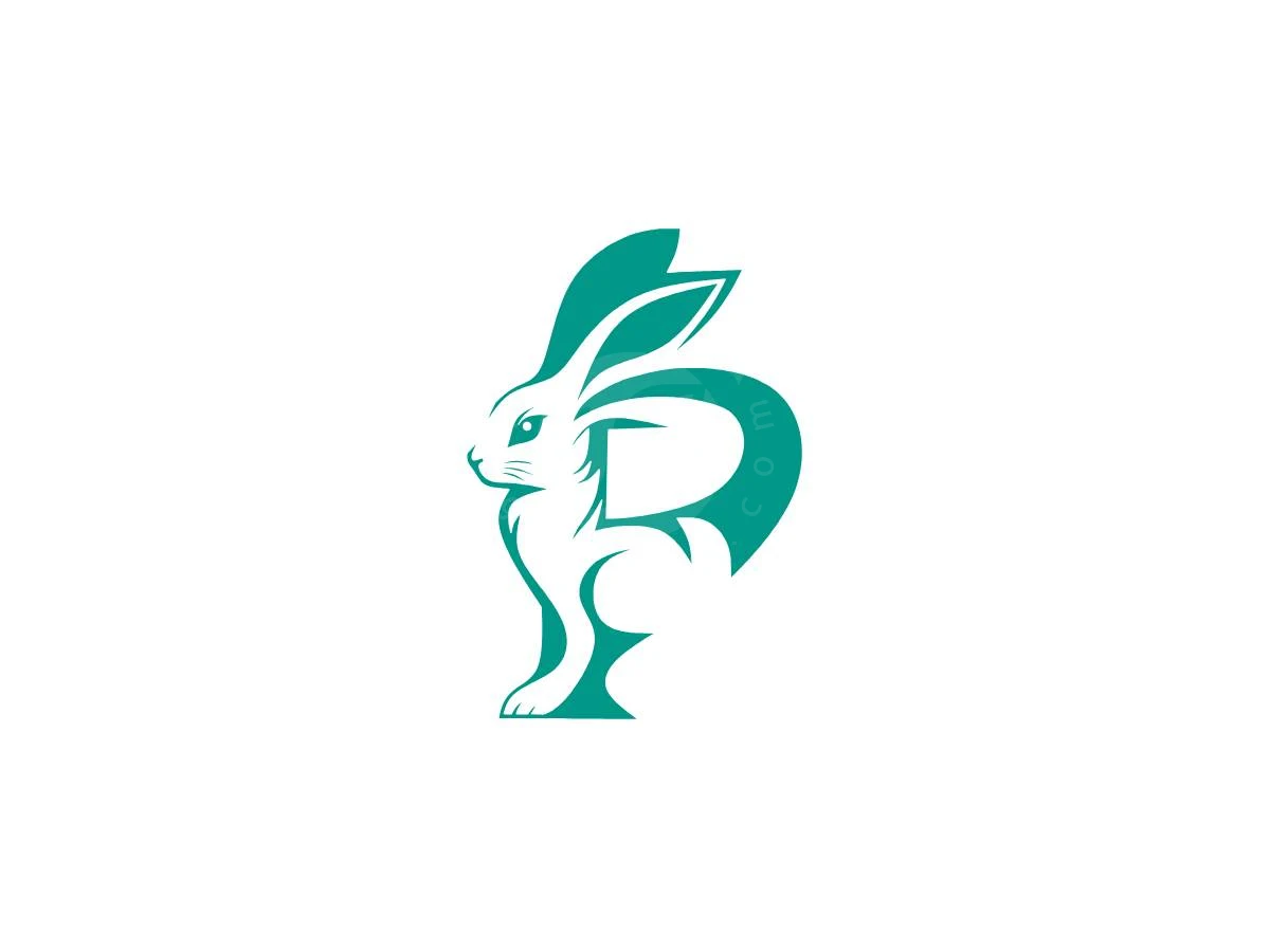 Creative Rabbit Letter P Logo - Animal Logo design by Eka Eka for sale on Highlogo