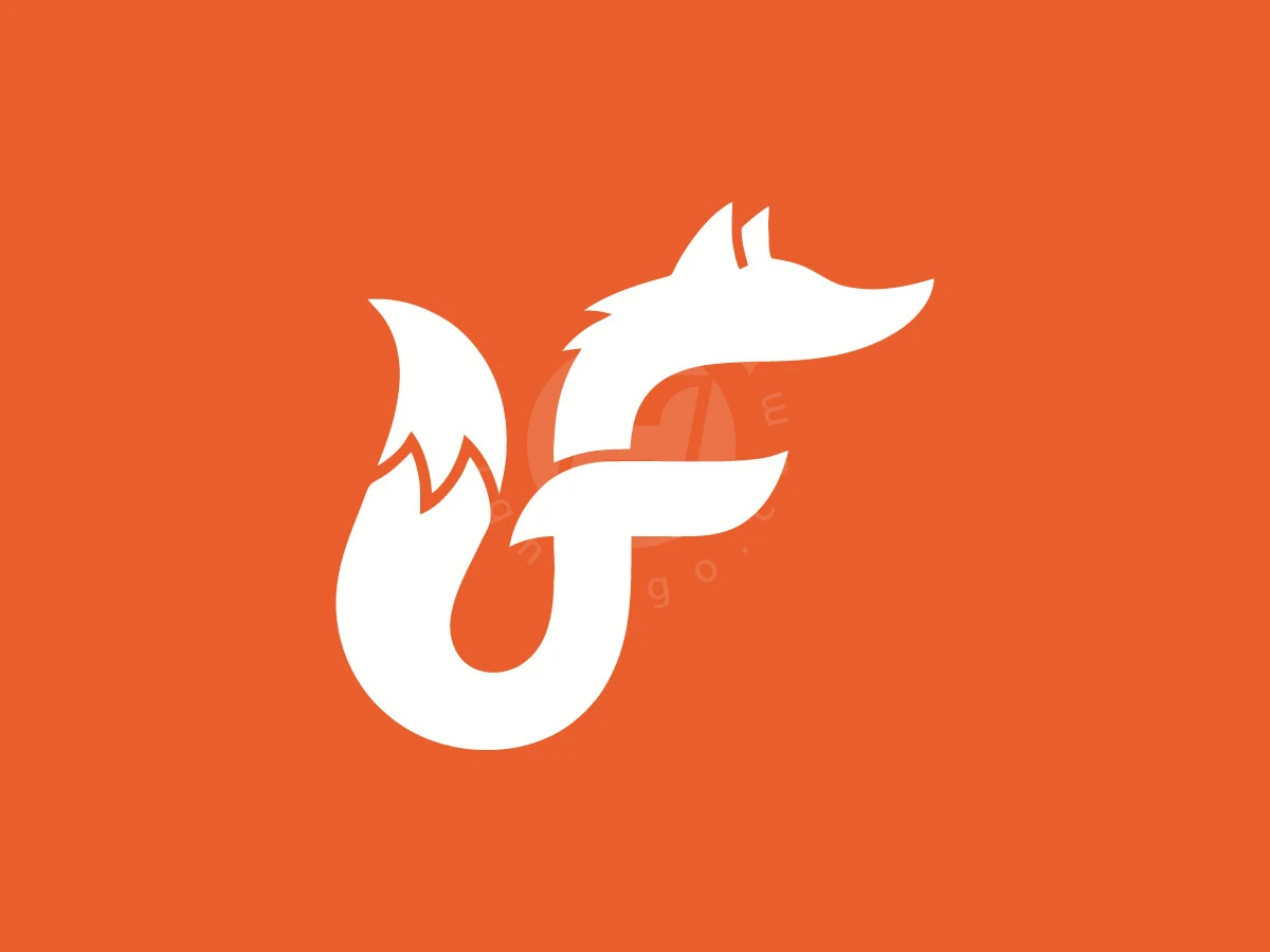 Clever Fox F Monogram Logo - Animal Logo design by Deezora for sale on Highlogo