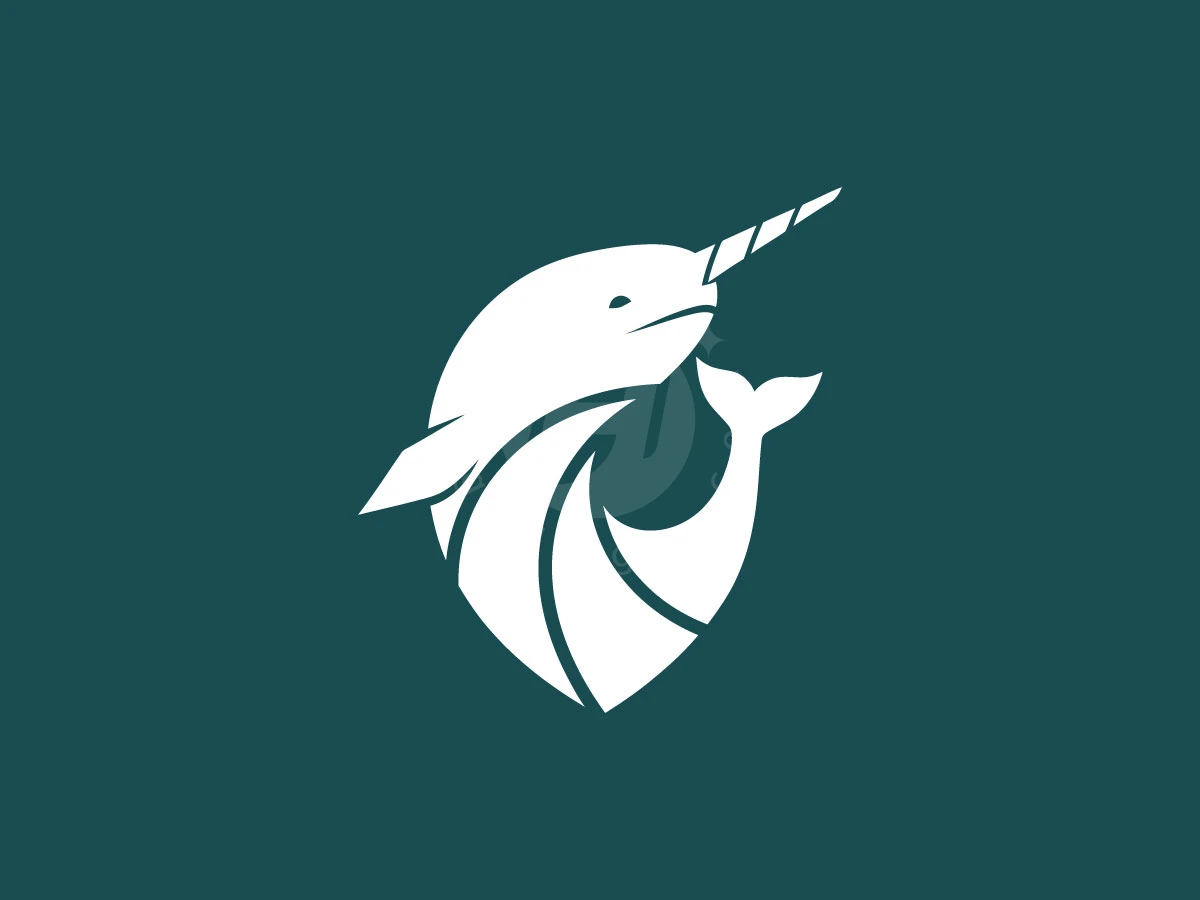 Majestic Arctic Narwhal Logo - Animal Logo design by Deezora for sale on Highlogo