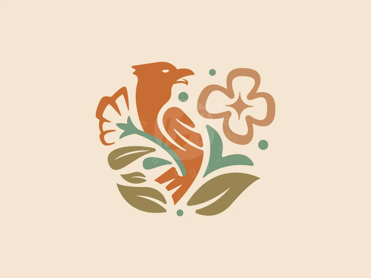 Vintage Garden Bird Logo - Animal Logo design by Denmaz for sale on Highlogo