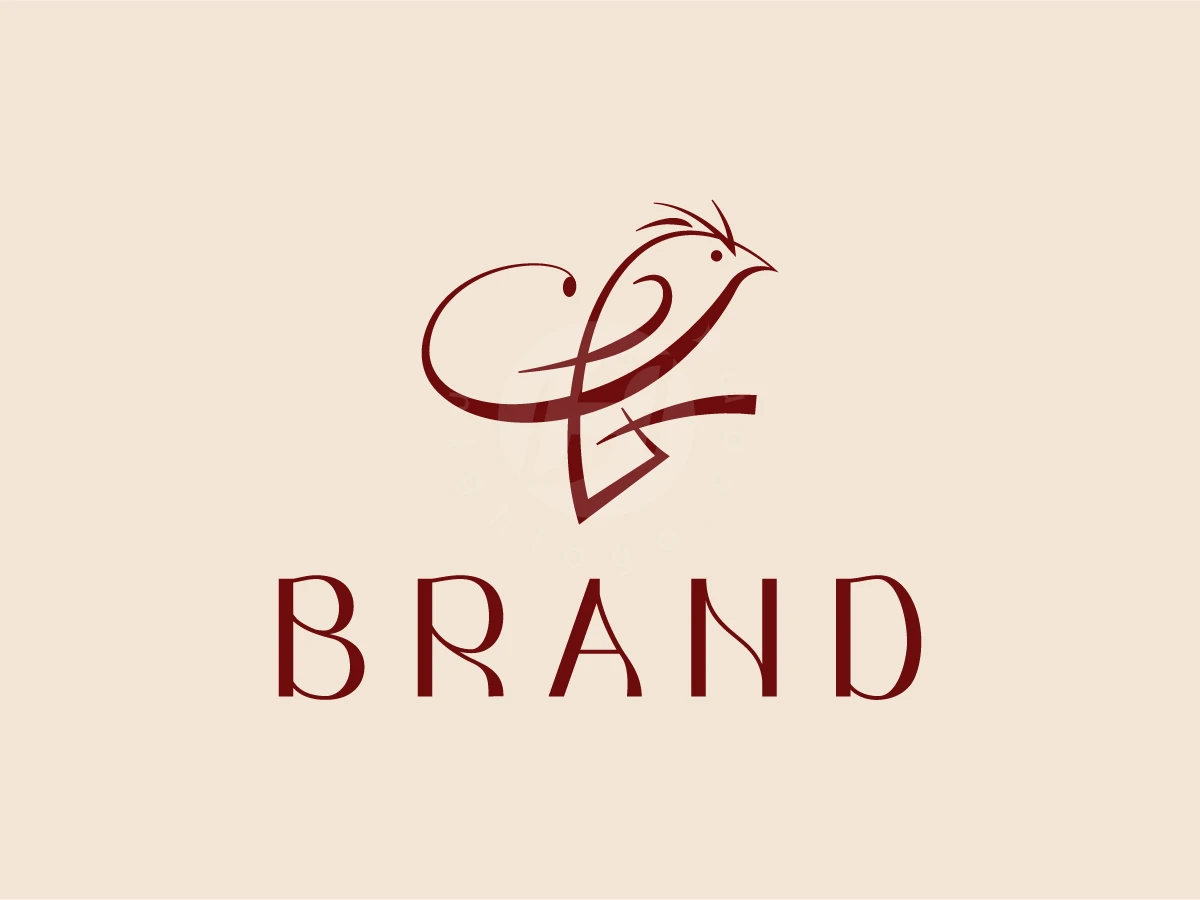 Elegant Abstract Bird Logo - preview 1