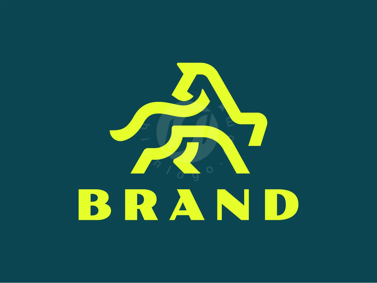 Minimalist Horse Monoline Logo - preview 1