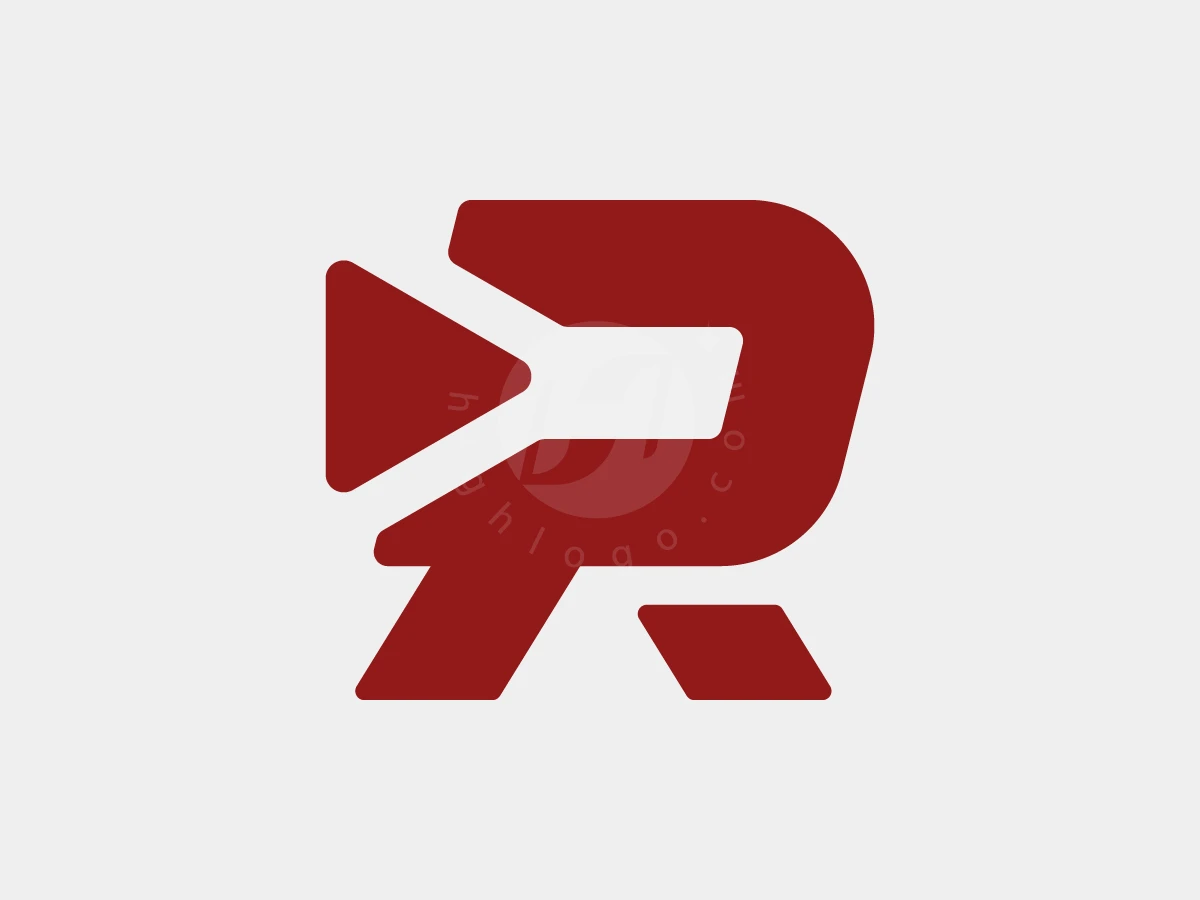 Letter R Media Play Logo - Logo Logo design by Denmaz for sale on Highlogo