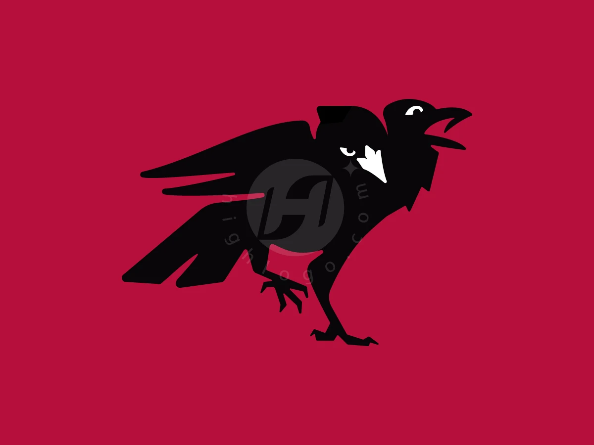 Two Headed Raven Logo - Animal Logo design by Denmaz for sale on Highlogo