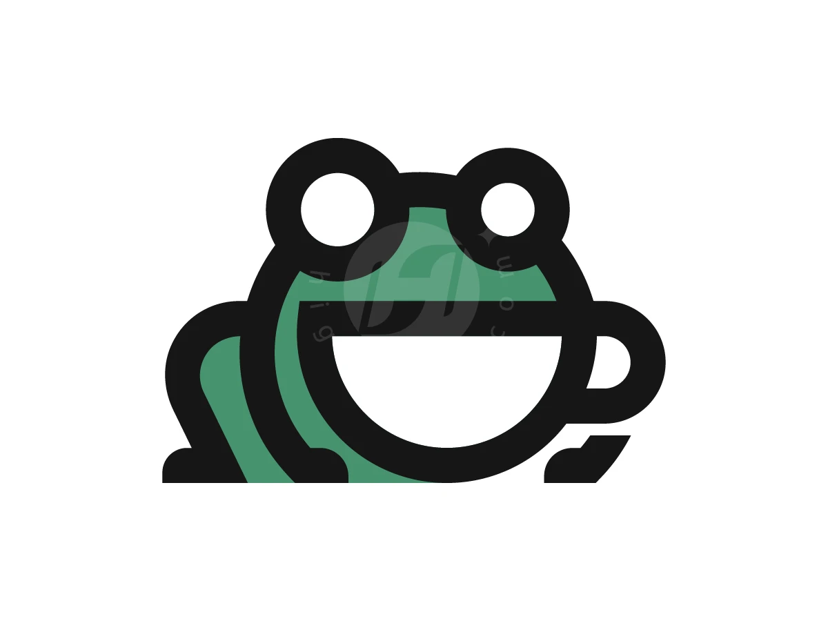 Frog Coffee Cup Logo - Food Logo design by Denmaz for sale on Highlogo