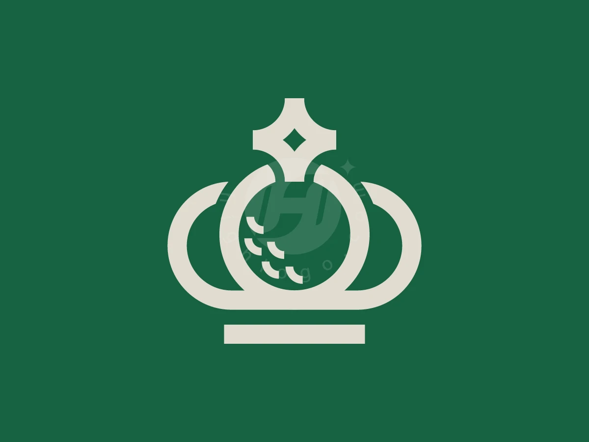 King Golf Ball Crown Logo - Sports Logo design by Denmaz for sale on Highlogo