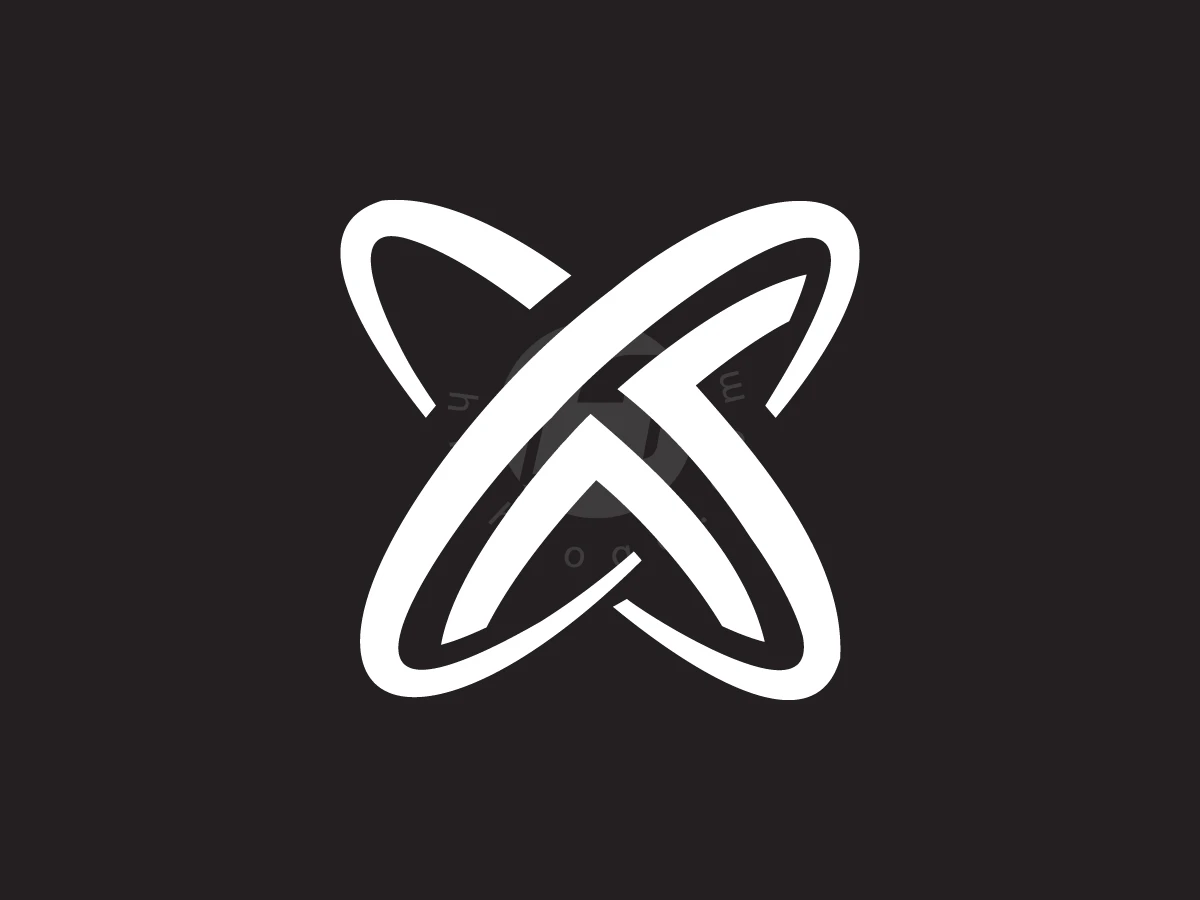 Modern Letter X Or T Orbit Logo - Logo Logo design by Denmaz for sale on Highlogo