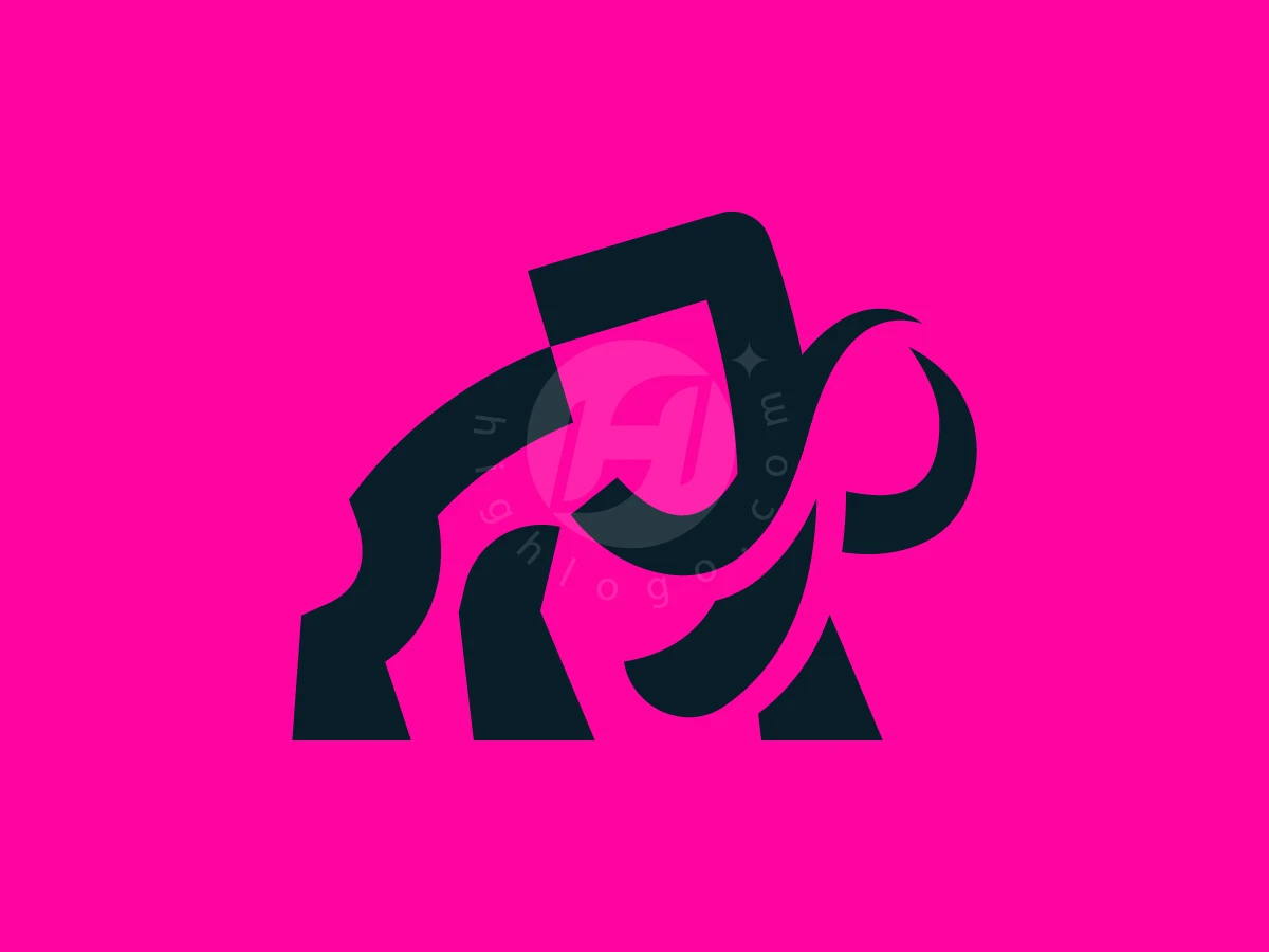 Abstract Geometric Mammoth Logo - Animal Logo design by Denmaz for sale on Highlogo
