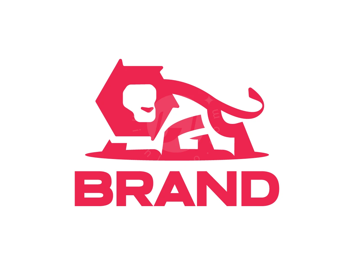 Abstract Geometric Lion Logo - preview 1