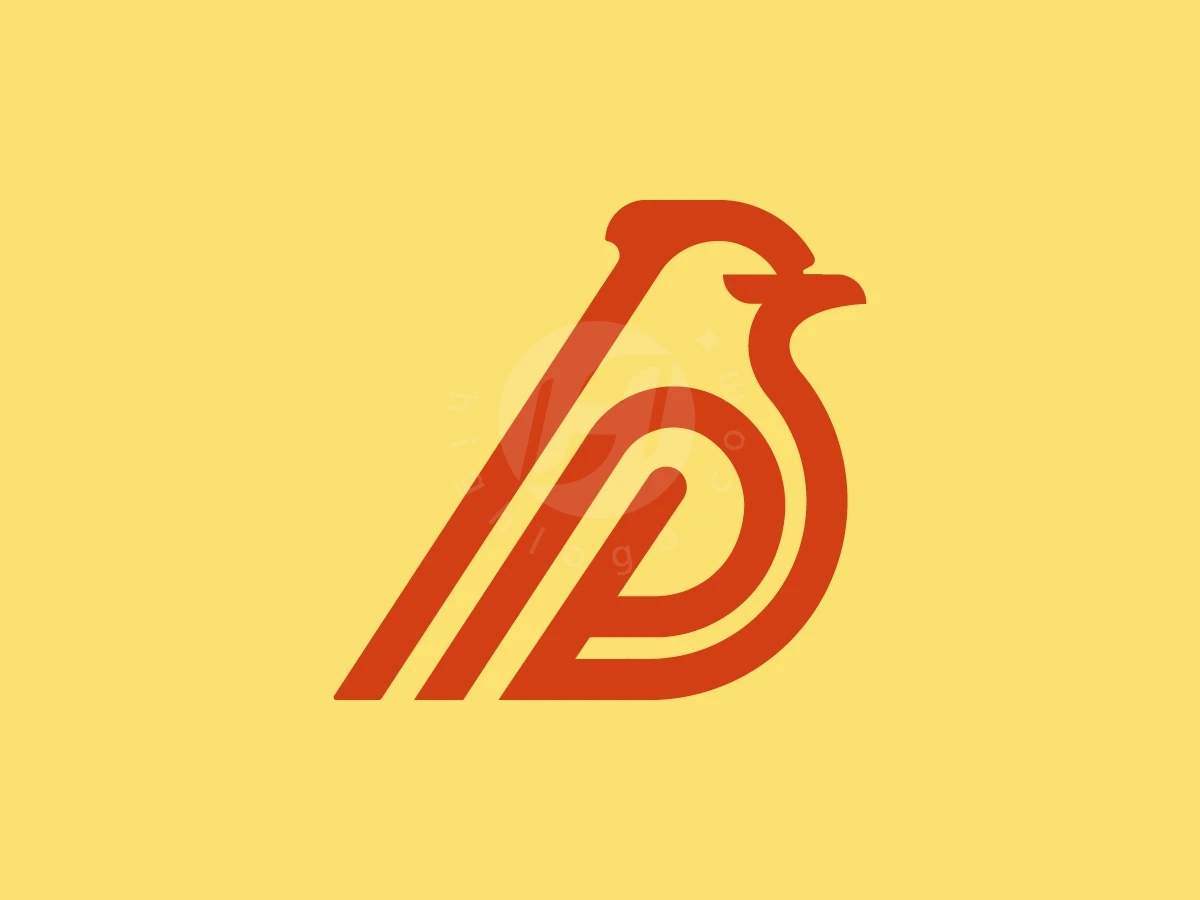 Letter P Pigeon Monogram Logo - Animal Logo design by Denmaz for sale on Highlogo