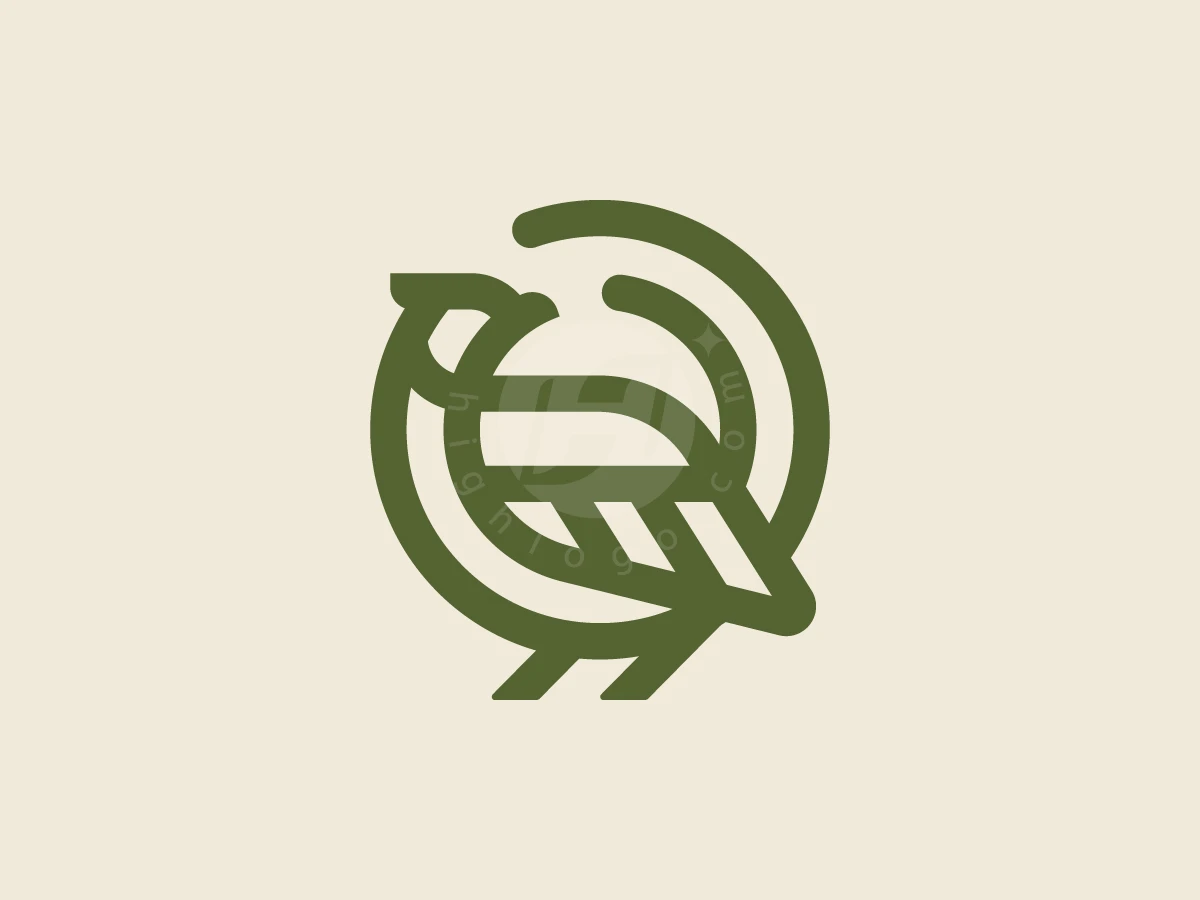Exotic Bird Minimalist Logo - preview 1