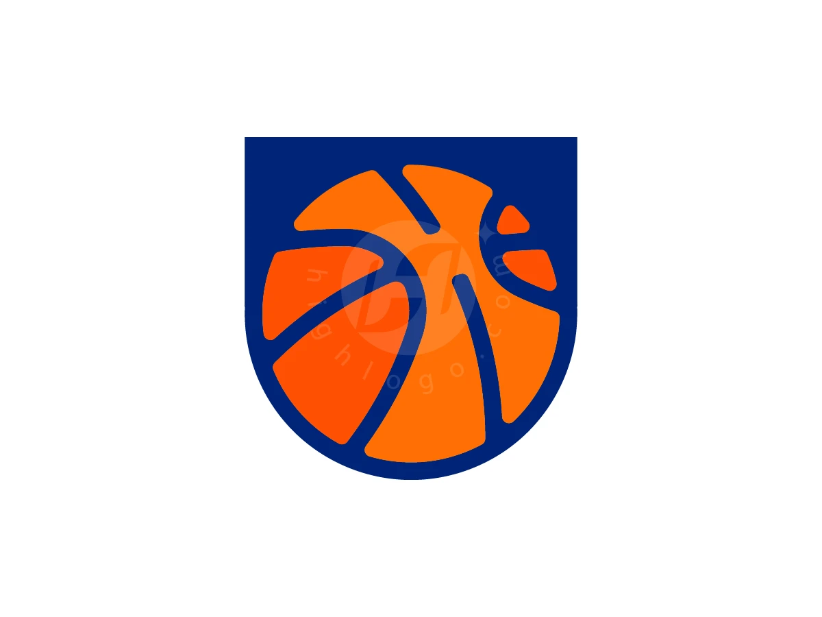 Letter H Basketball Crest Logo - Sports Logo design by Denmaz for sale on Highlogo