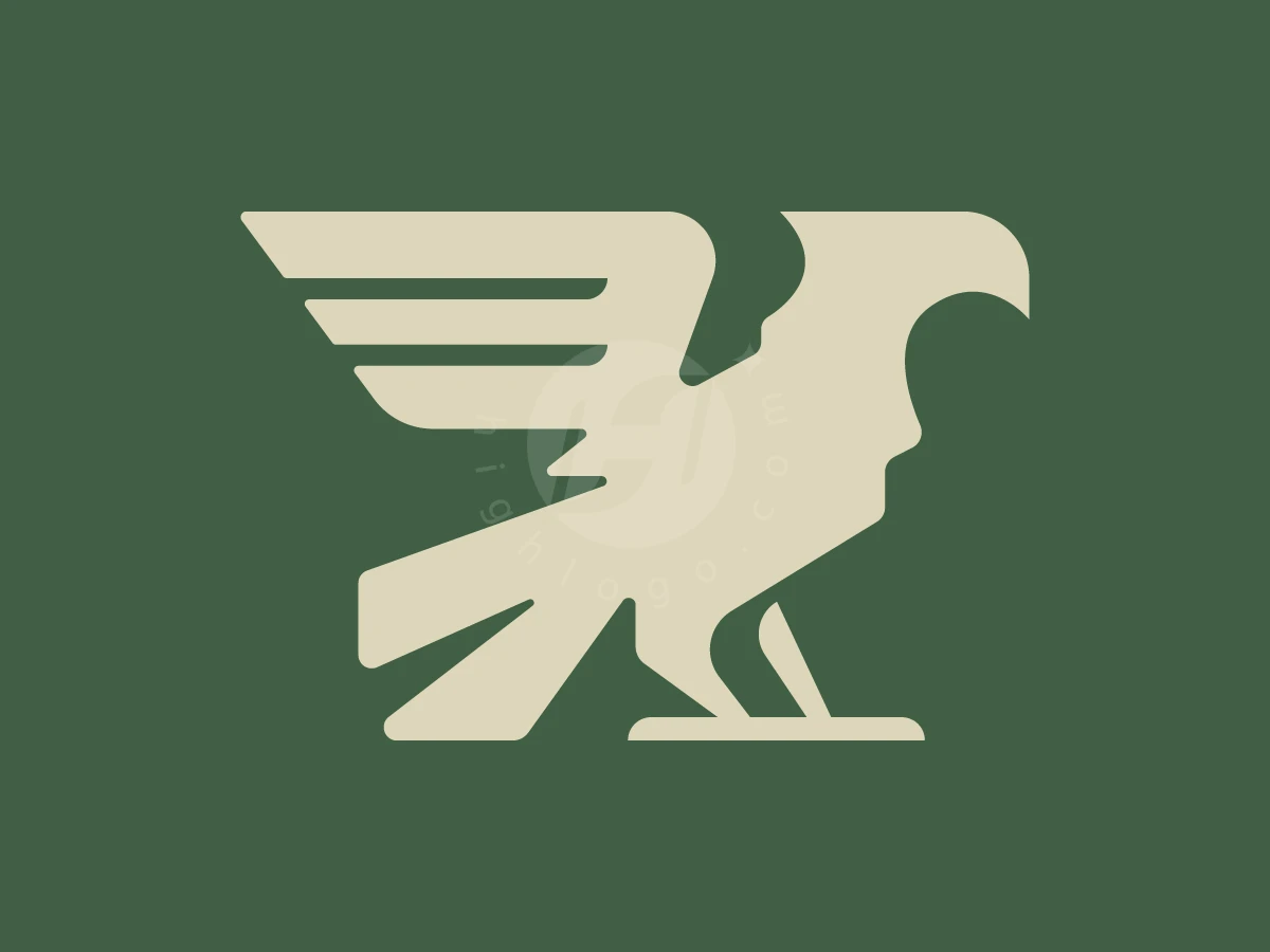 Geometric Falcon Crest Logo - preview 1