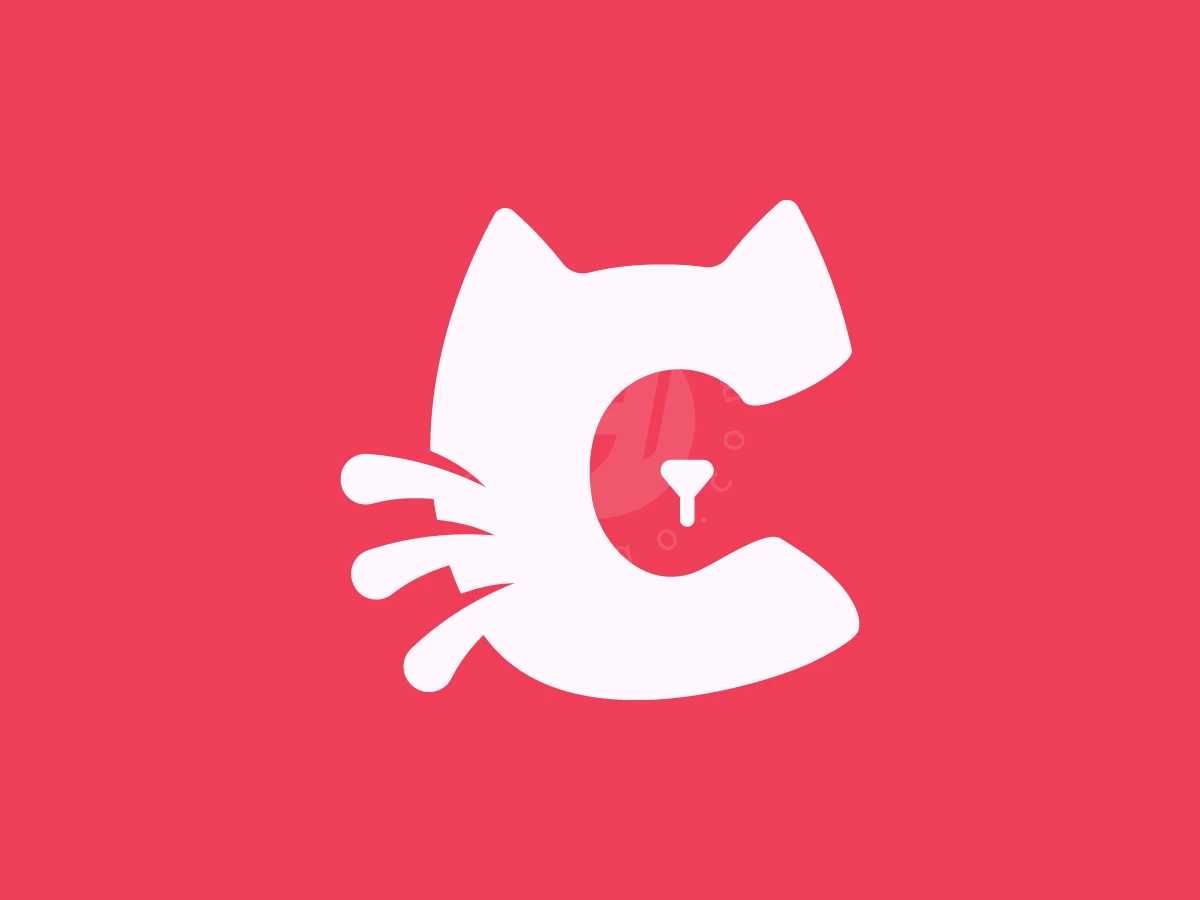 Cute Cat Lettermark C Logo - preview 1