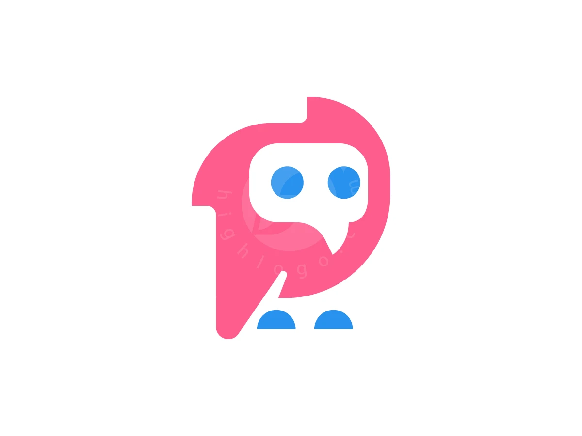 Owl Chat Bubble Logo - Animal Logo design by Denmaz for sale on Highlogo