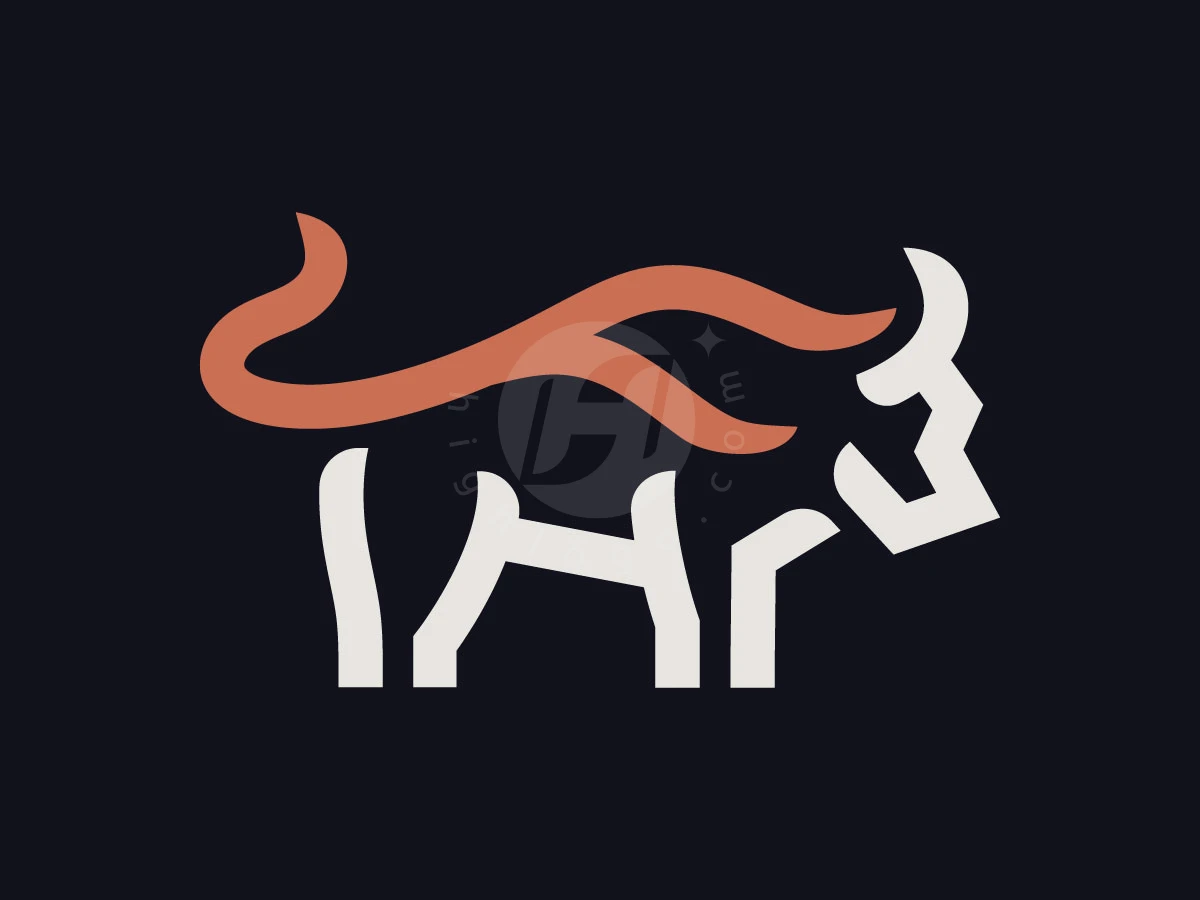 Minimalist Line Letter F Bull Strong Logo - Animal Logo design by Rico aGraphic for sale on Highlogo