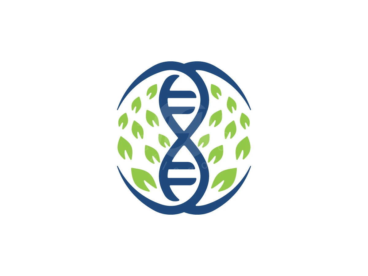 Modern DNA Leaf Circle Logo - Health Logo design by Rico aGraphic for sale on Highlogo
