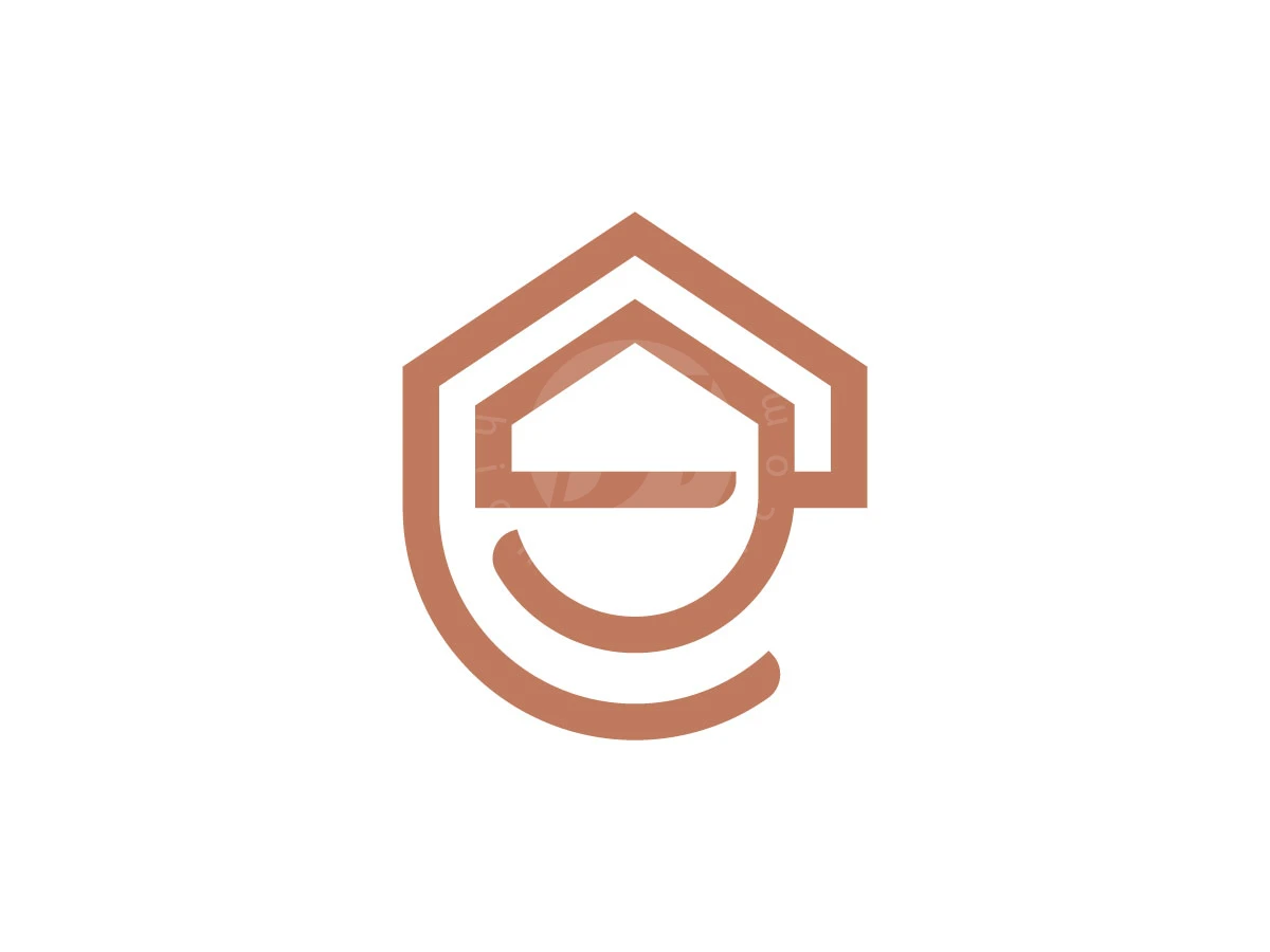 House Letter E Or G Logo - Real Estate Logo design by Rico aGraphic for sale on Highlogo
