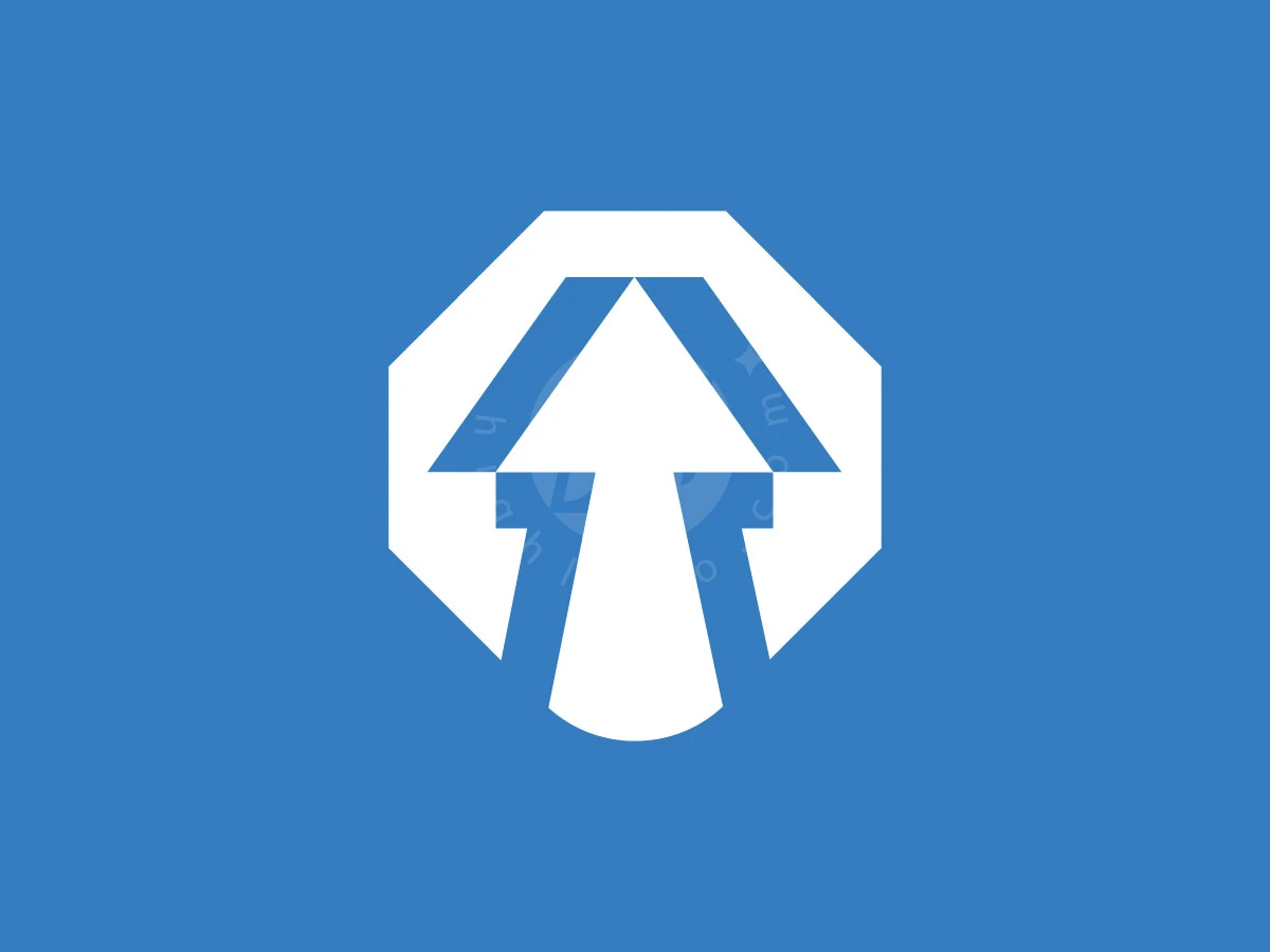 Geometric Letter A Arrow - preview 1
