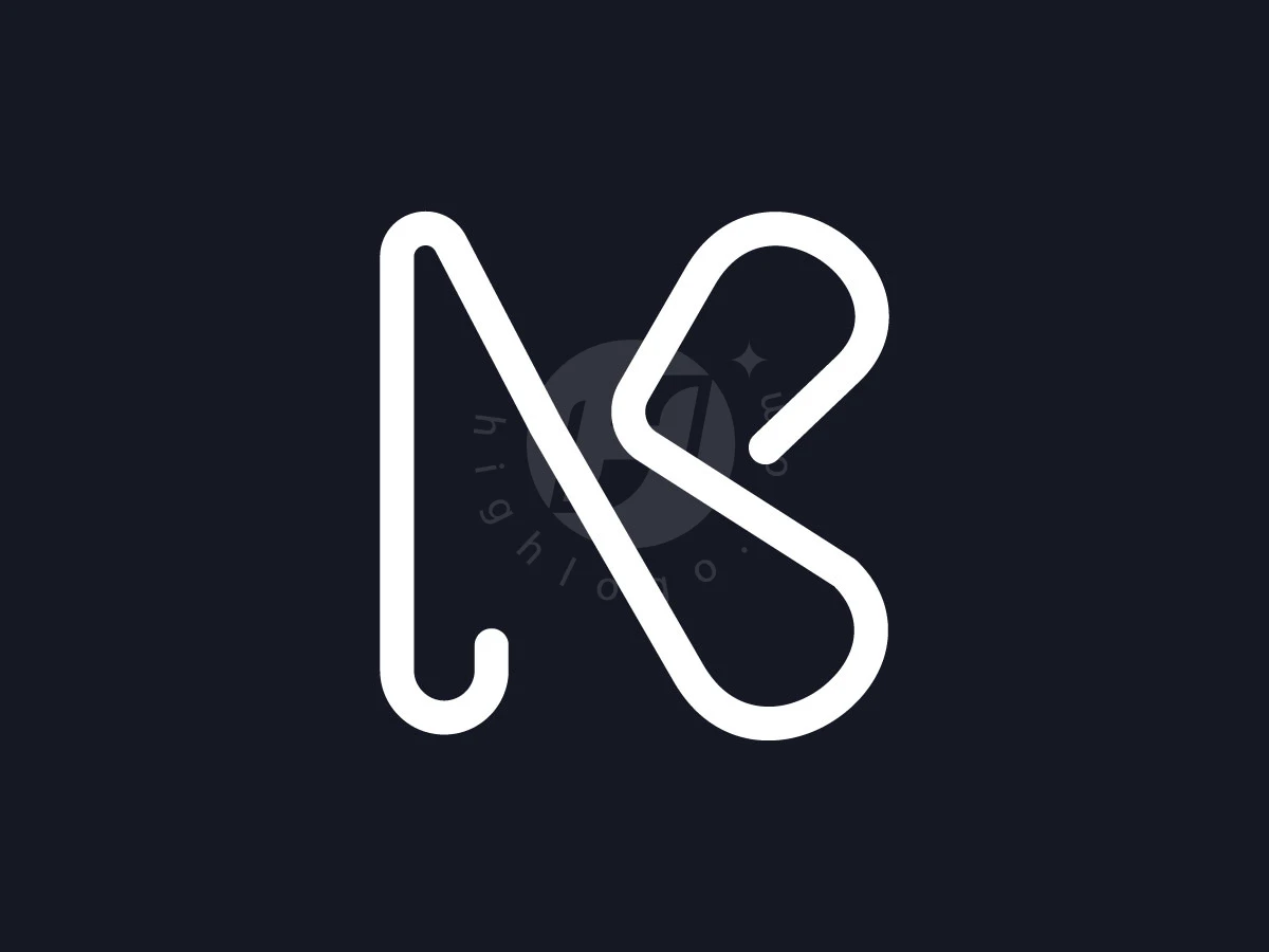 Luxurious N K Letter Logo - Beauty Logo design by Rico aGraphic for sale on Highlogo