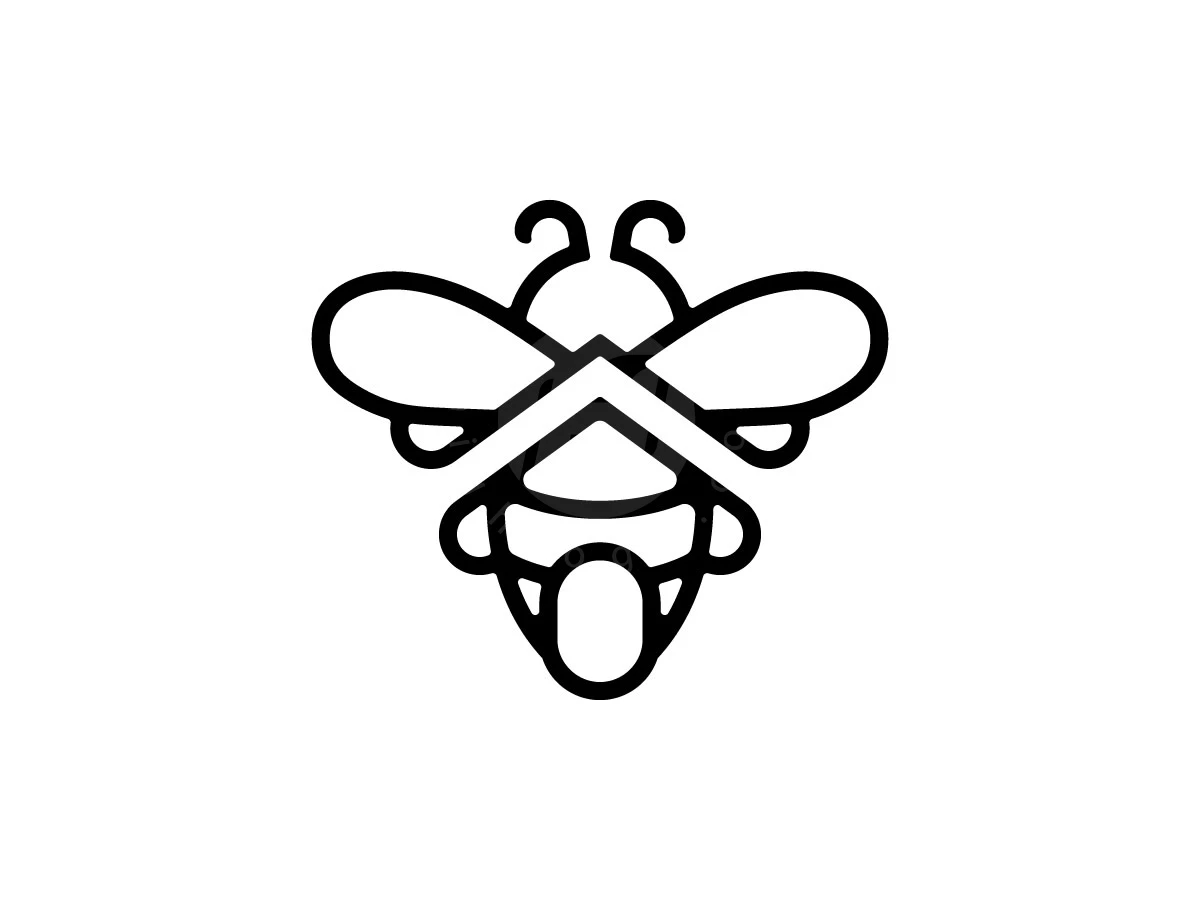 A Modern And Elegant Bee House Logo - preview 1