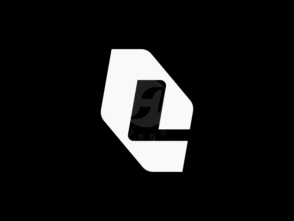 Sharp white angles form a letter C logo with a black L revealed through negative space.