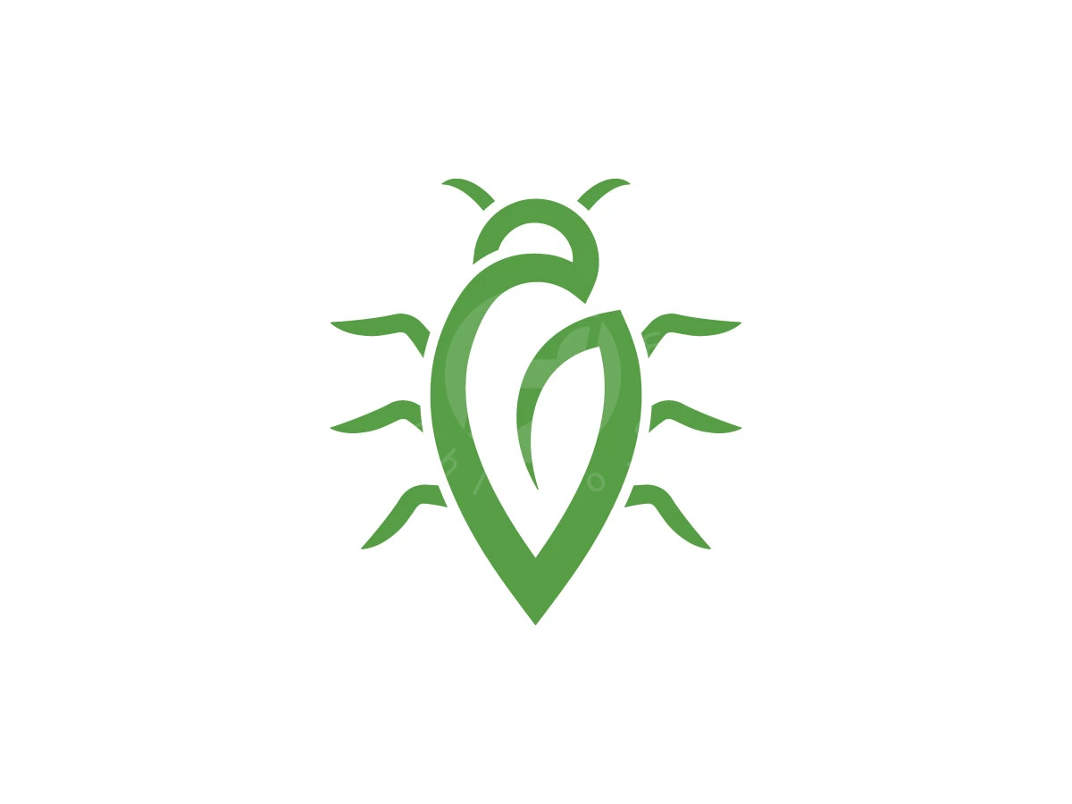 Modern Leaf Pest Control Nature Logo - Animal Logo design by Rico aGraphic for sale on Highlogo