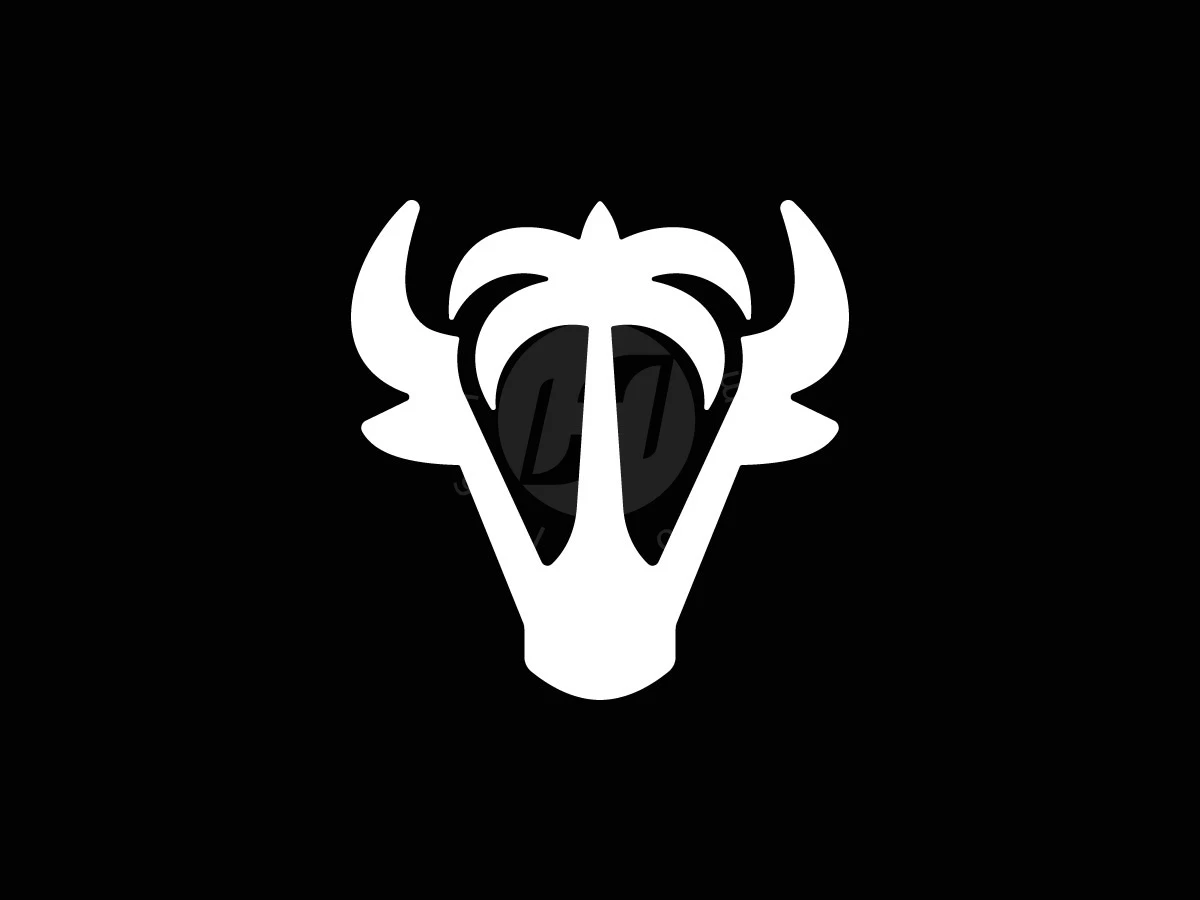Bull Head Palm Tree Tropical Logo - Travel Logo design by Rico aGraphic for sale on Highlogo