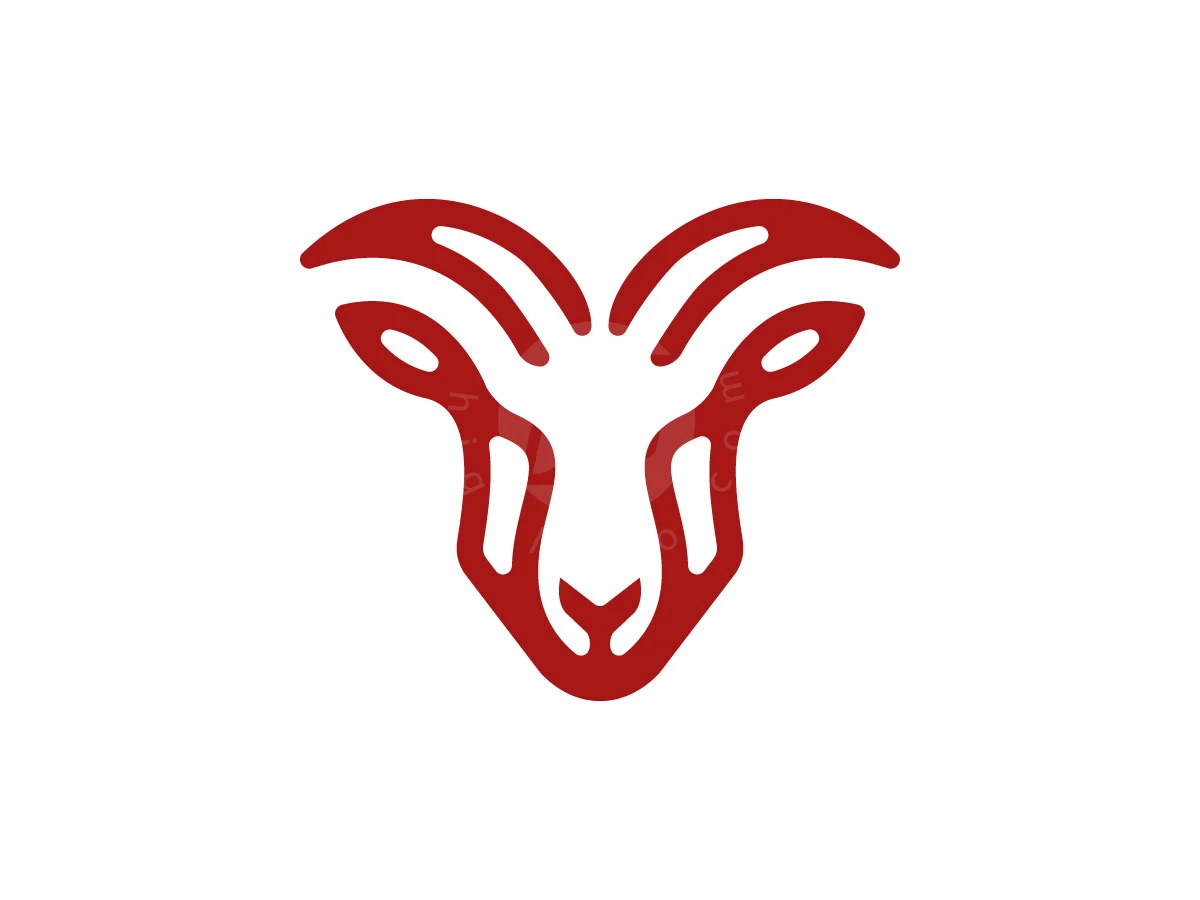 Minimalist Goat Head Emblem Logo - preview 1