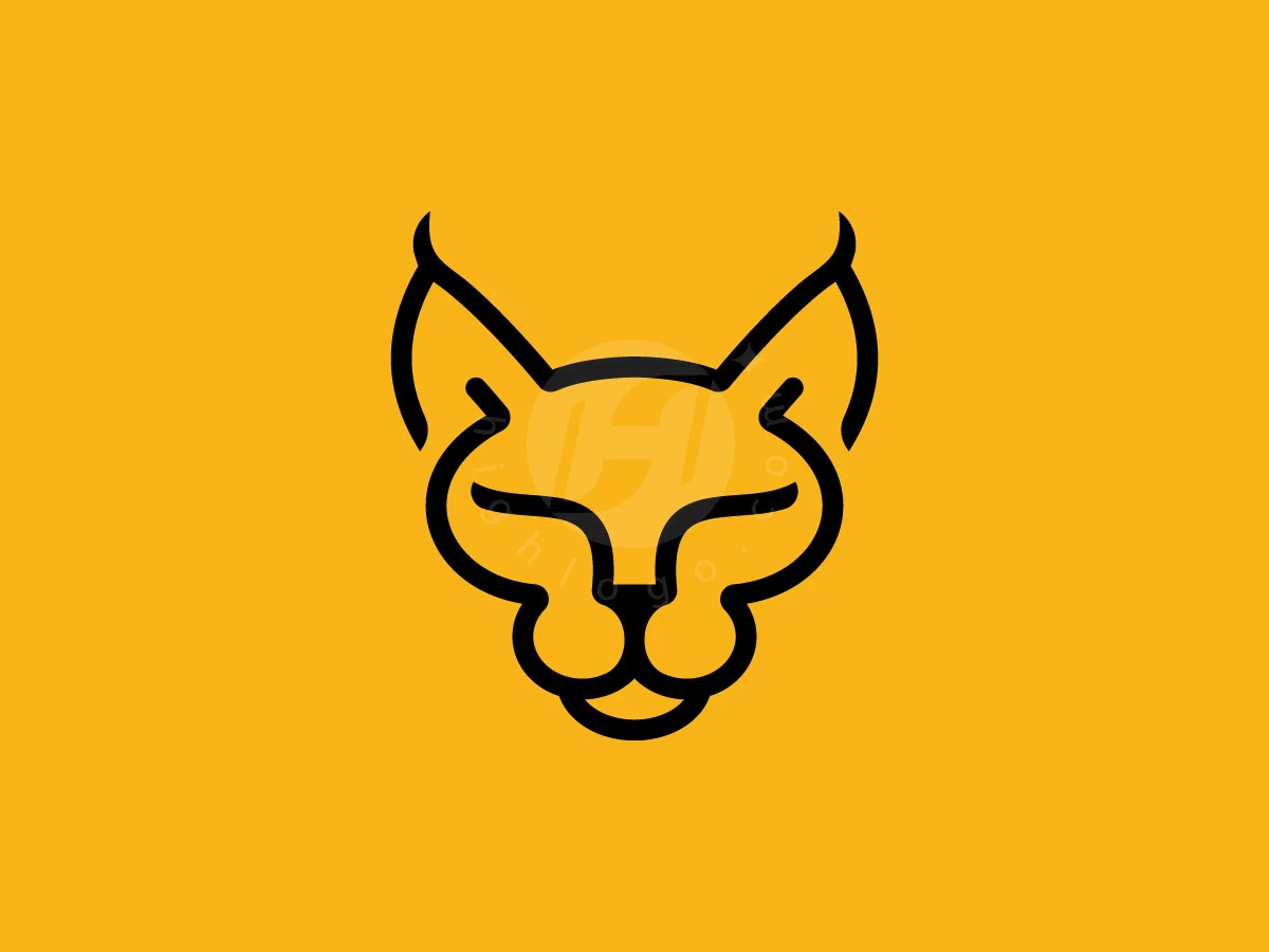 Minimal Monoline Sphynx Cat Head Logo - Animal Logo design by Rico aGraphic for sale on Highlogo