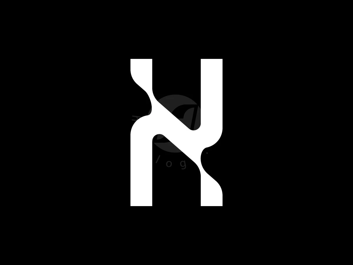 Abstract NK Monogram Fluid Logo - Logo Logo design by Rico aGraphic for sale on Highlogo