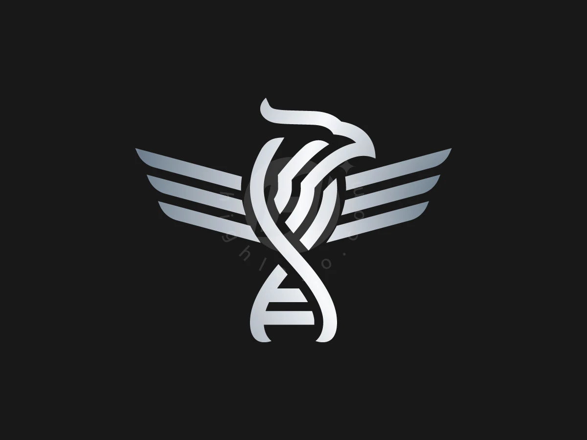 Minimalist Eagle DNA Logo - Health Logo design by Rico aGraphic for sale on Highlogo