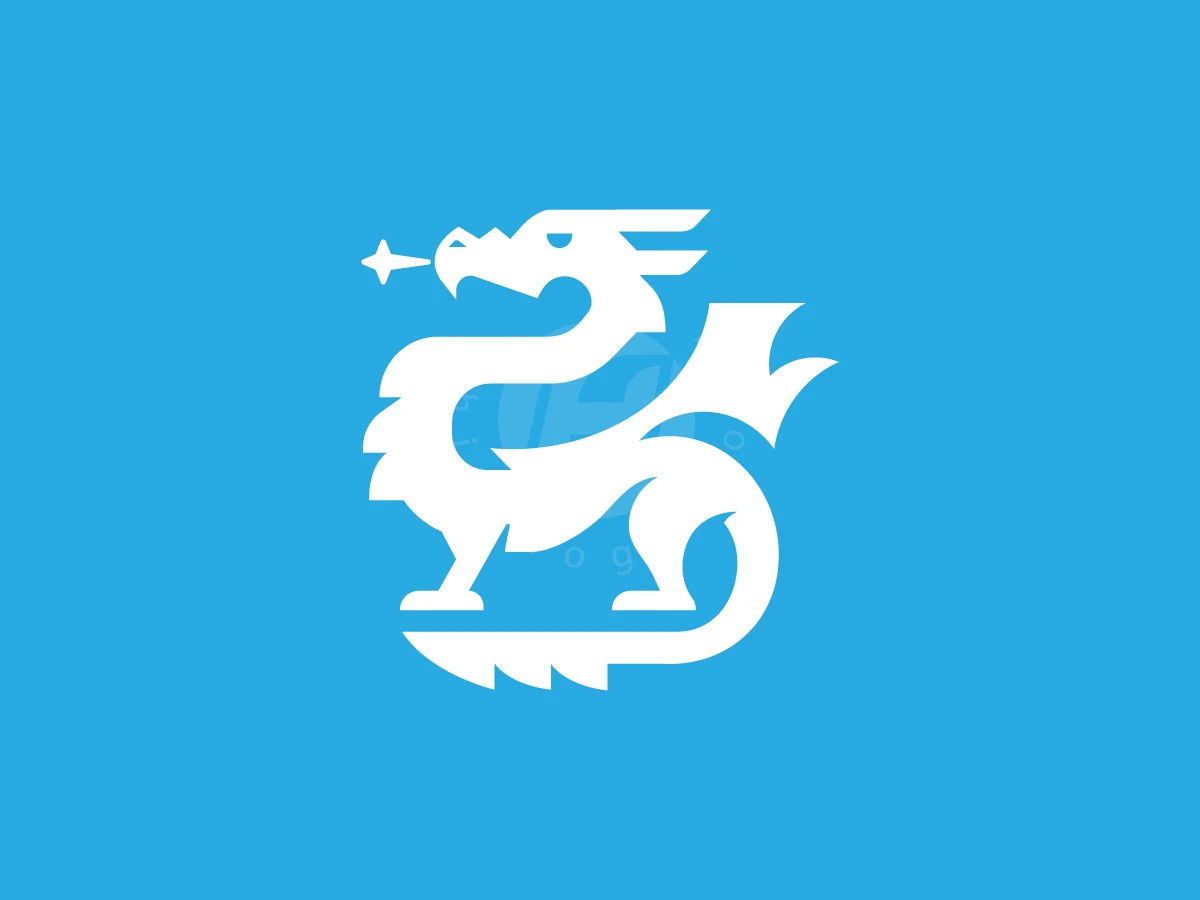 Azure Sky Dragon Logo - Animal Logo design by krustovin for sale on Highlogo