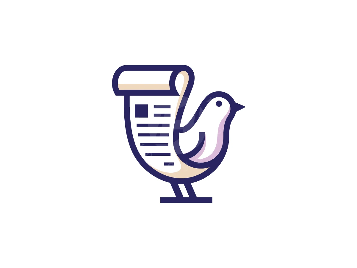 Messenger Bird Of News Logo - Animal Logo design by krustovin for sale on Highlogo