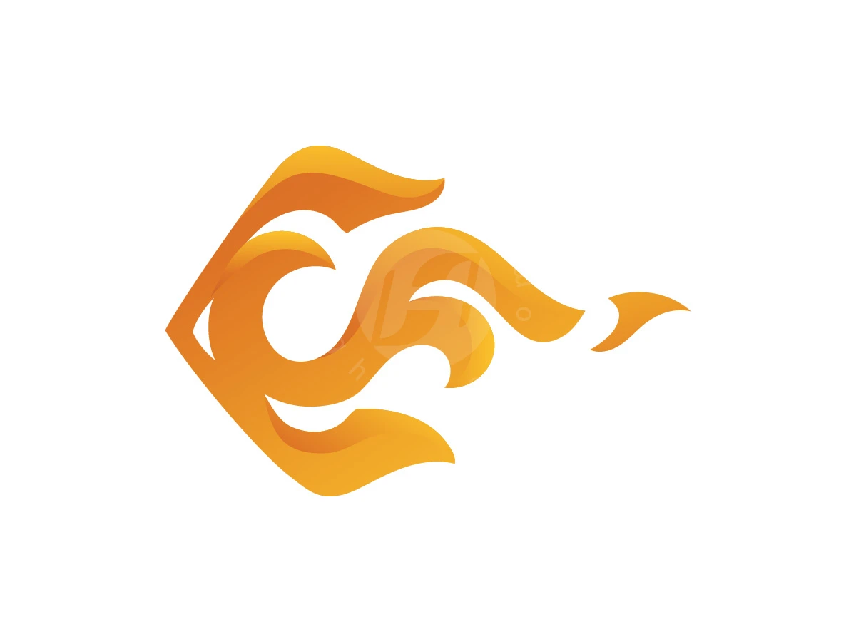 Letter CF Dynamic Flame Abstract Emblem Logo - Logo Logo design by krustovin for sale on Highlogo