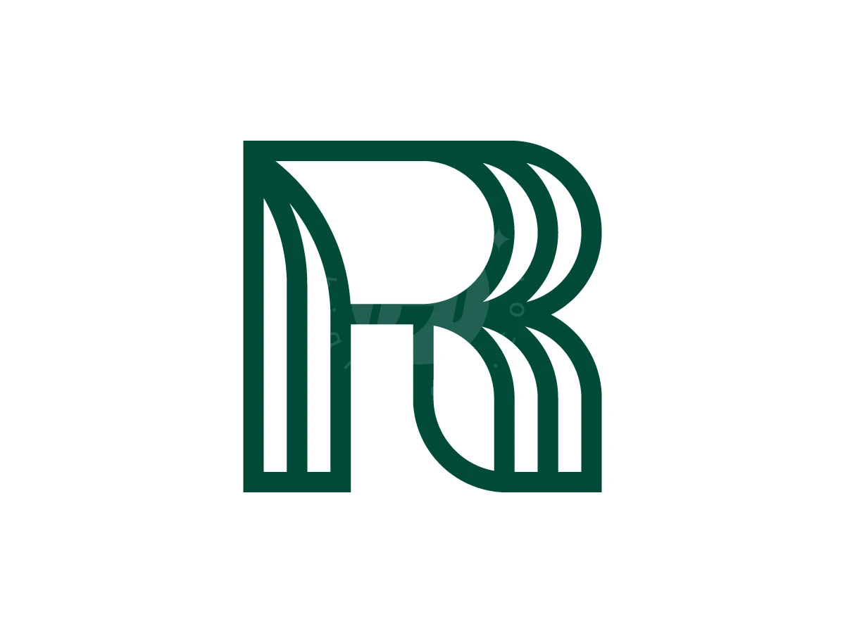 Elegant Natural Leaf Letter R Logo - Logo Logo design by DenAhmed for sale on Highlogo