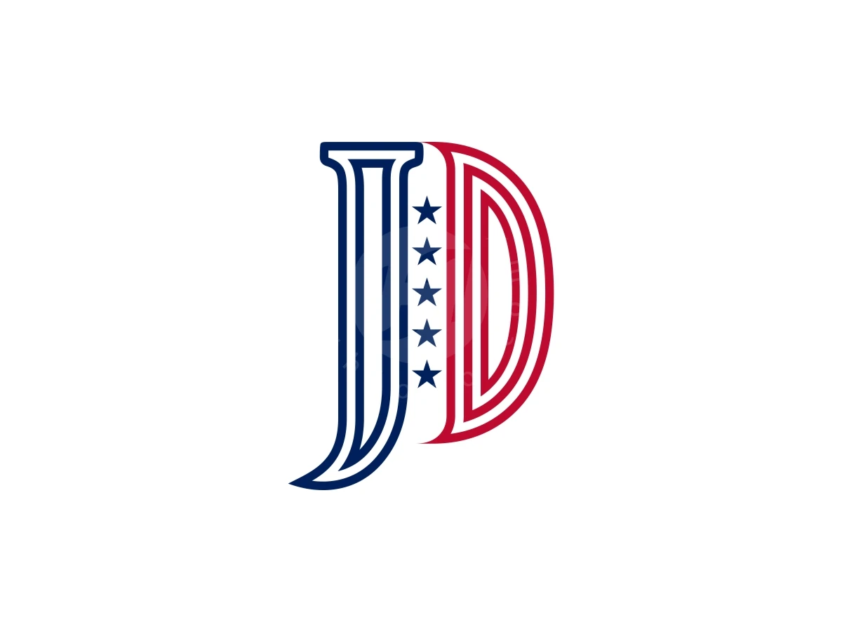 Monogram Letter JD American Style Logo - Logo Logo design by Arizki design for sale on Highlogo