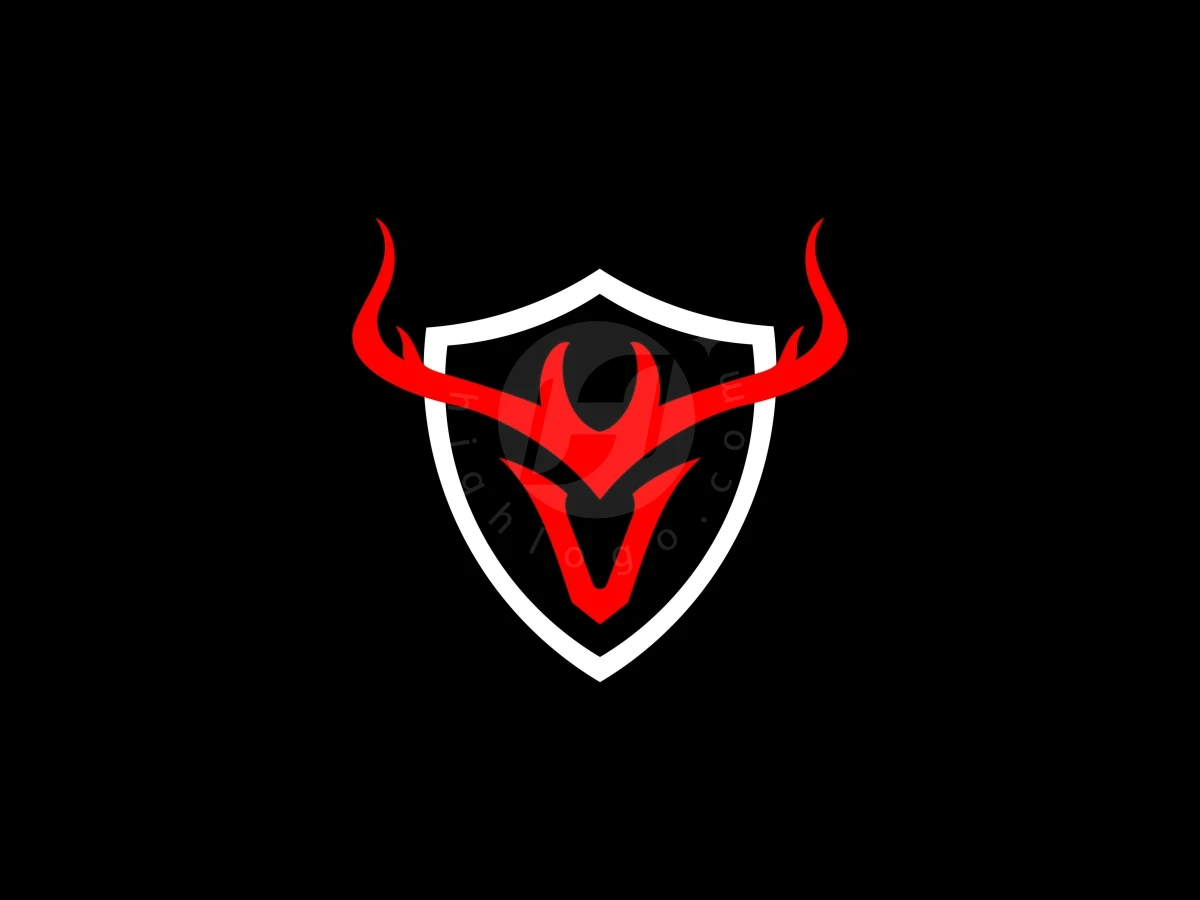 Letter V With Deer Antler Shield Logo - Logo Logo design by Arizki design for sale on Highlogo