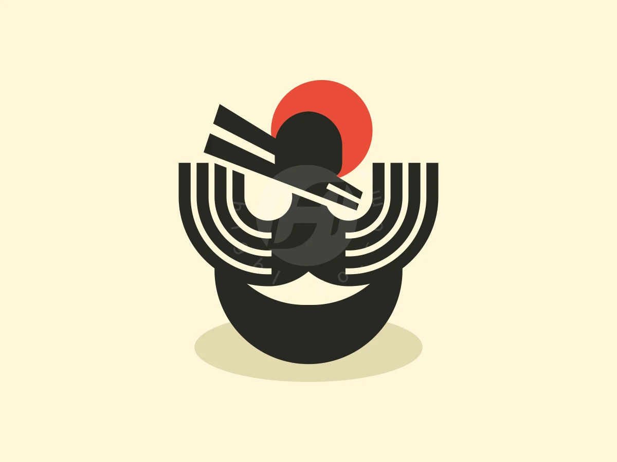Abstract Japanese Octopus Noodles Logo - Food Logo design by fatkhan for sale on Highlogo