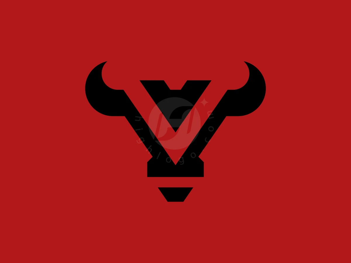 Abstract Victory Bull Simple Logo - Animal Logo design by Fatkhan Amira I for sale on Highlogo