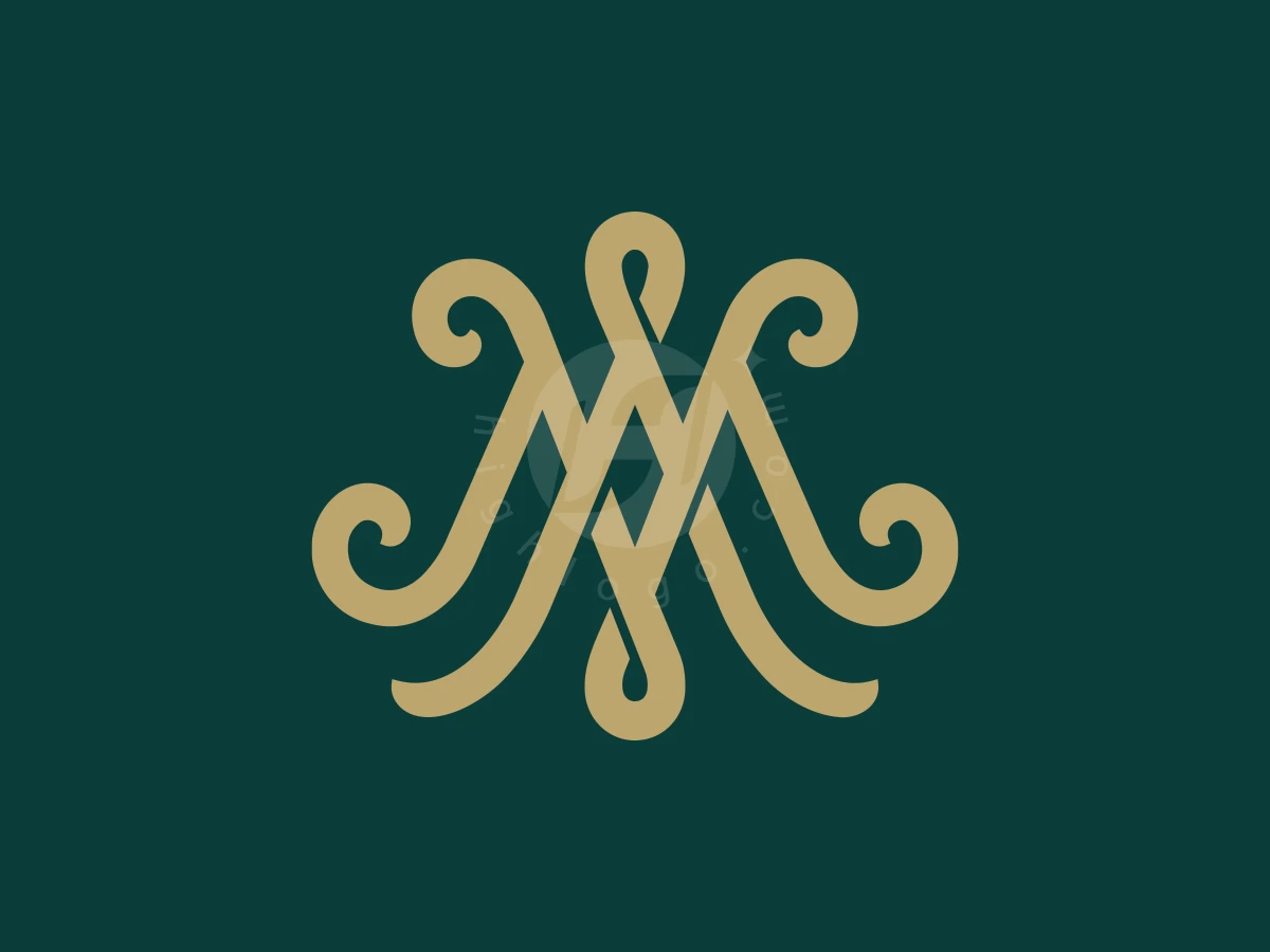 Elegant Monogram Logo Letters MA Or AM - Logo Logo design by zerosix studio for sale on Highlogo