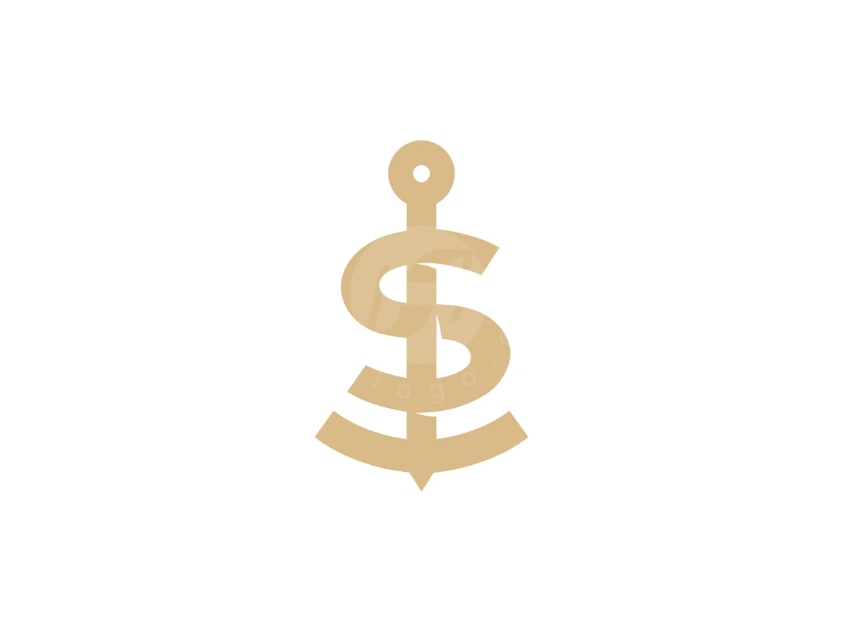 Letter ST Initial TS Nautical Anchor Monogram Logo - Logo Logo design by zerosix studio for sale on Highlogo